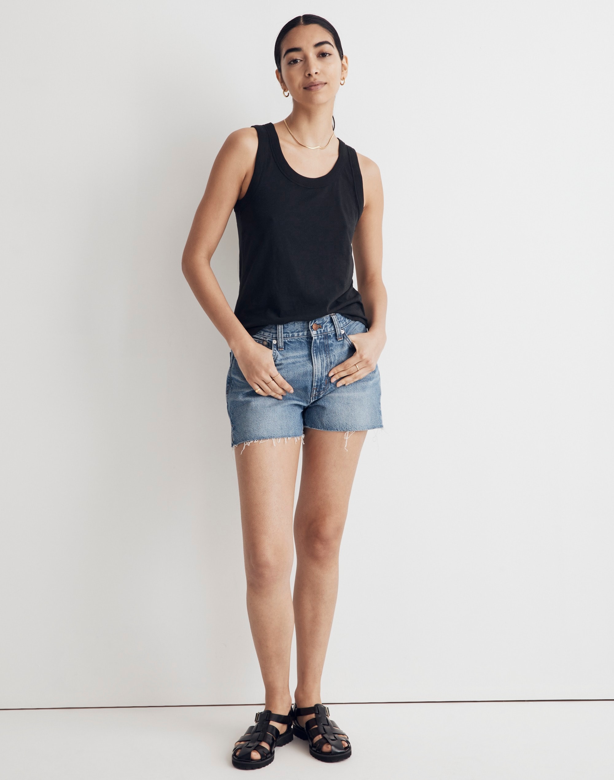 Whisper Cotton Scoopneck Tank Top | Madewell