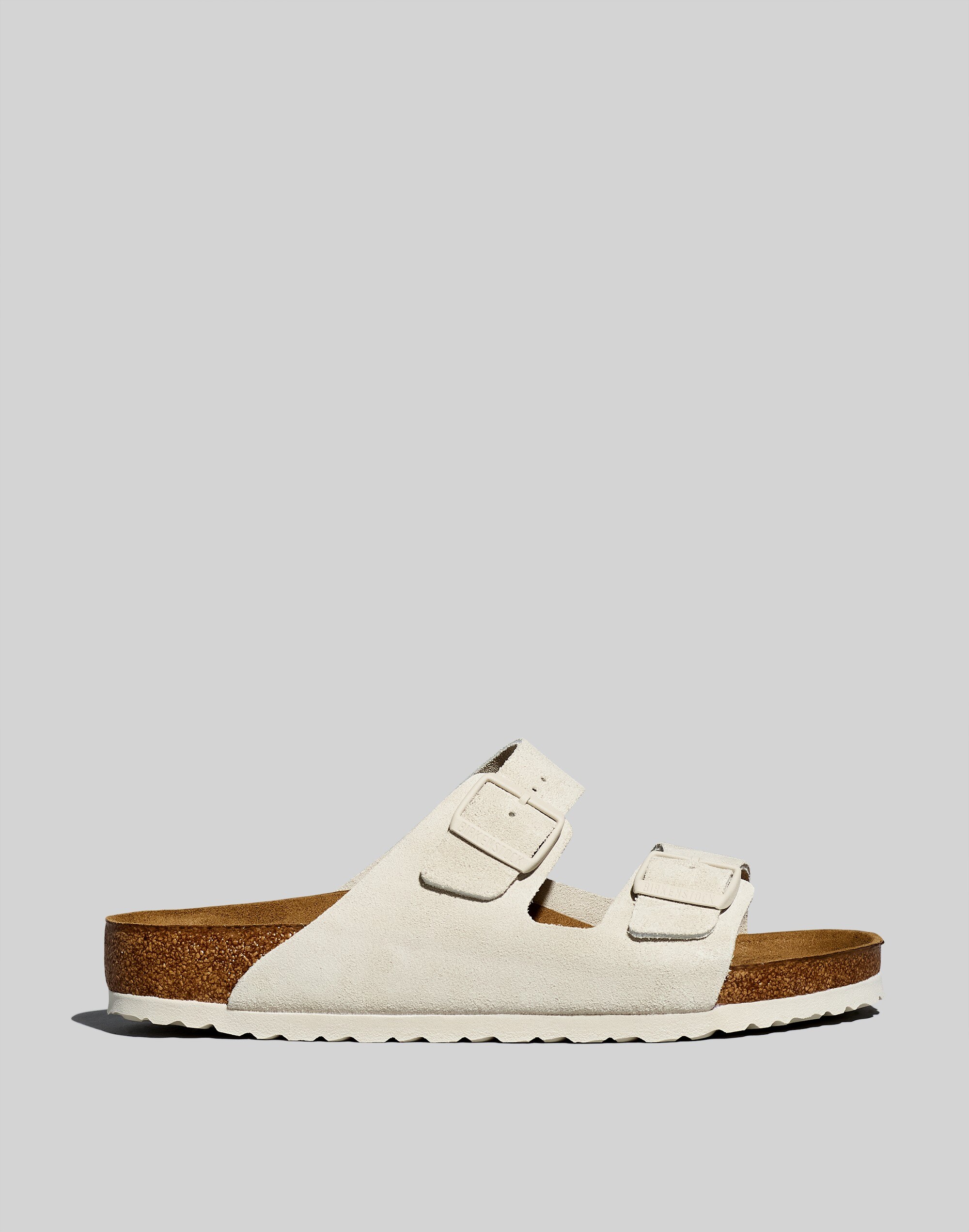 Arizona Shearling Suede Leather Antique White