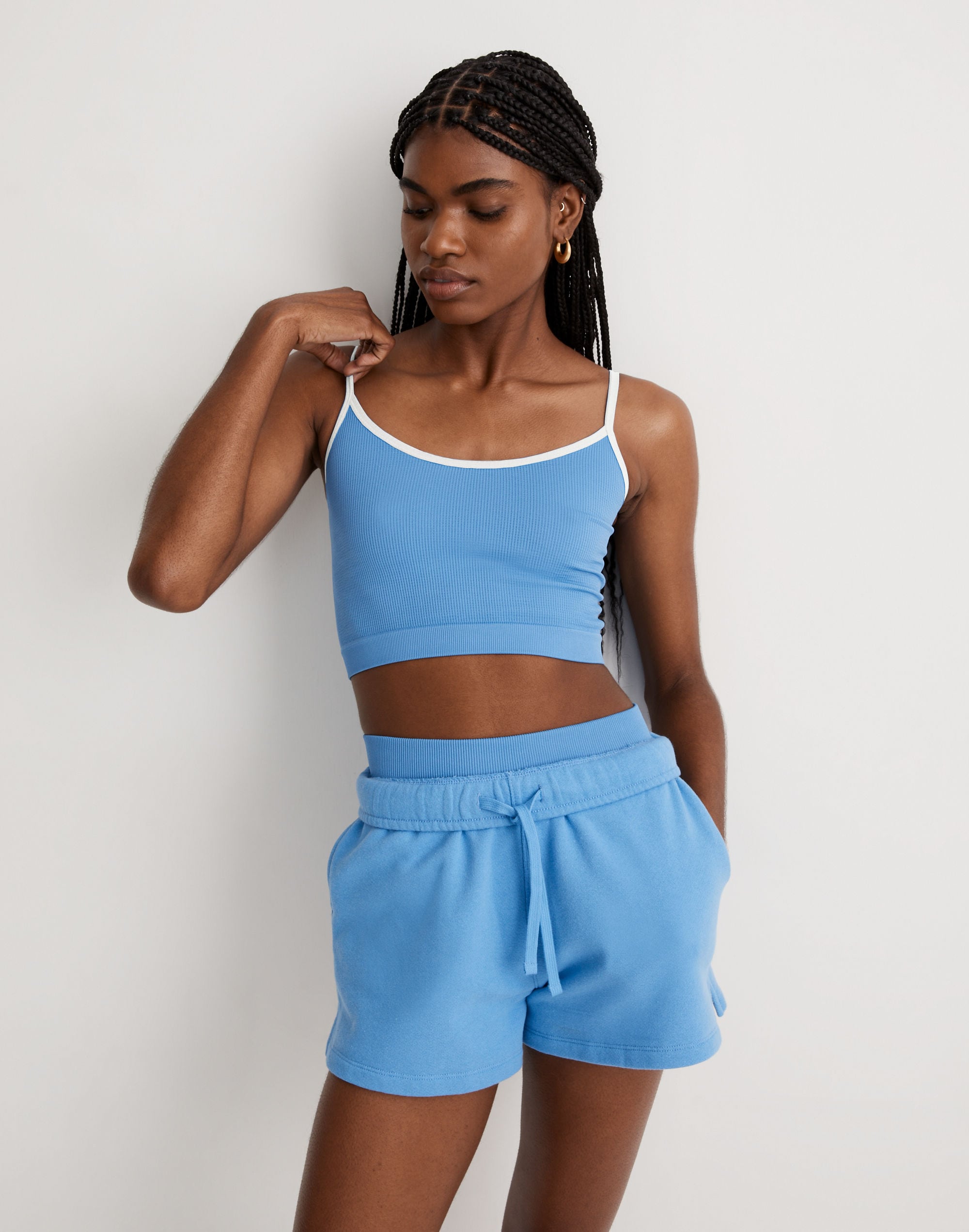 Seamless Crop Cami Colorblock | Madewell