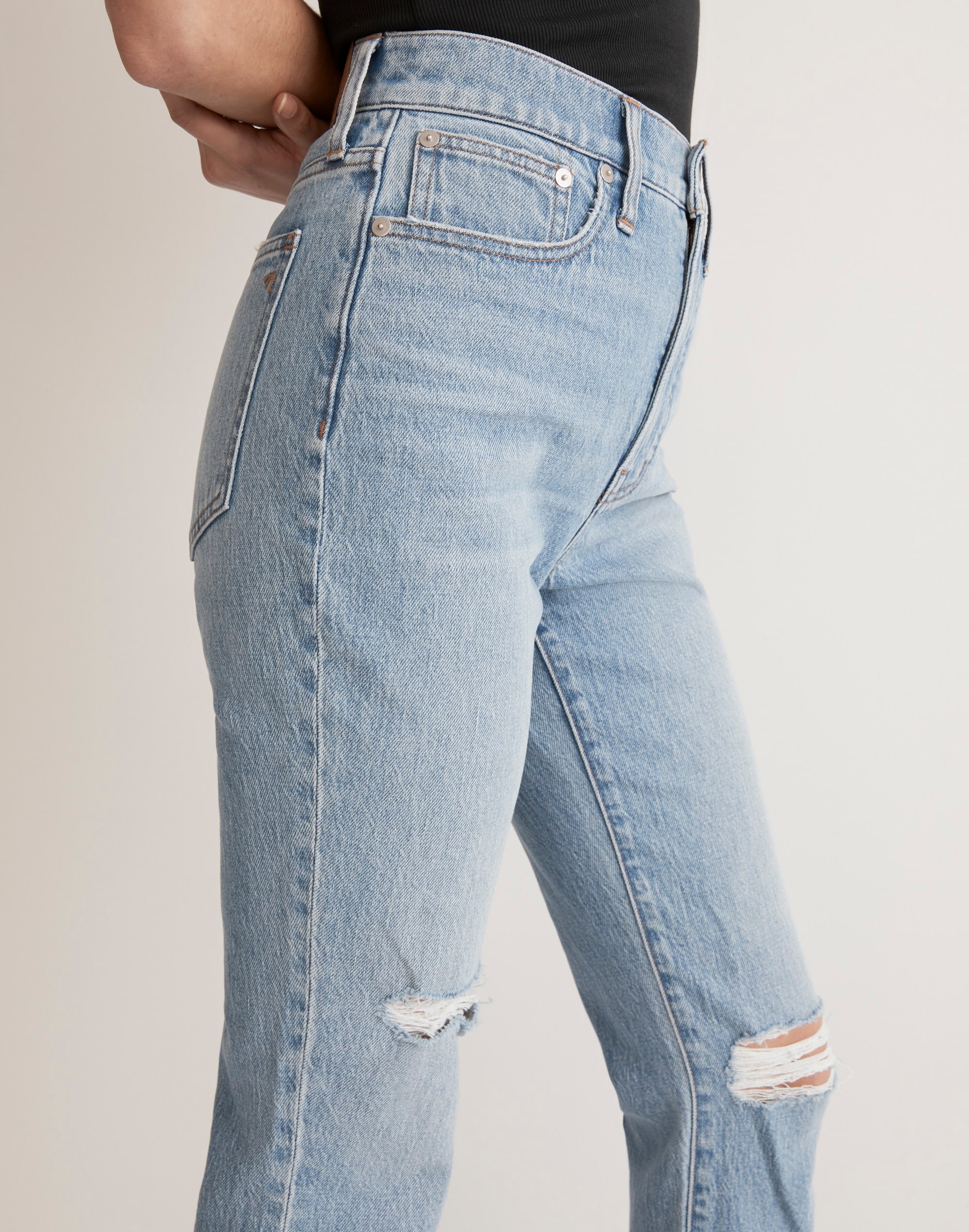 The Perfect Vintage Jean in Bradwell Wash: Ripped Edition