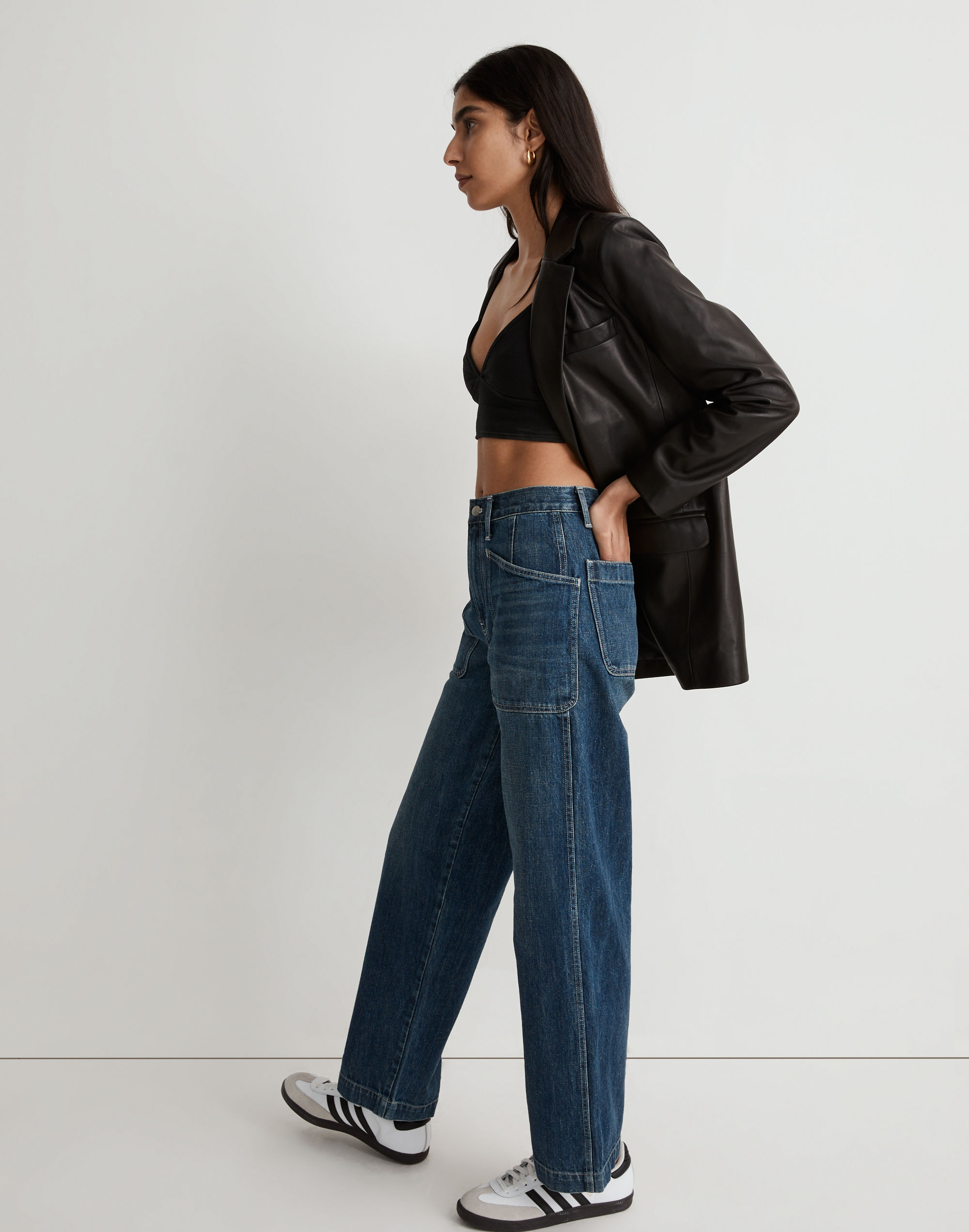 The Perfect Vintage Wide-Leg Selvedge Jean Graythorn Wash: Pocket Edition | Madewell