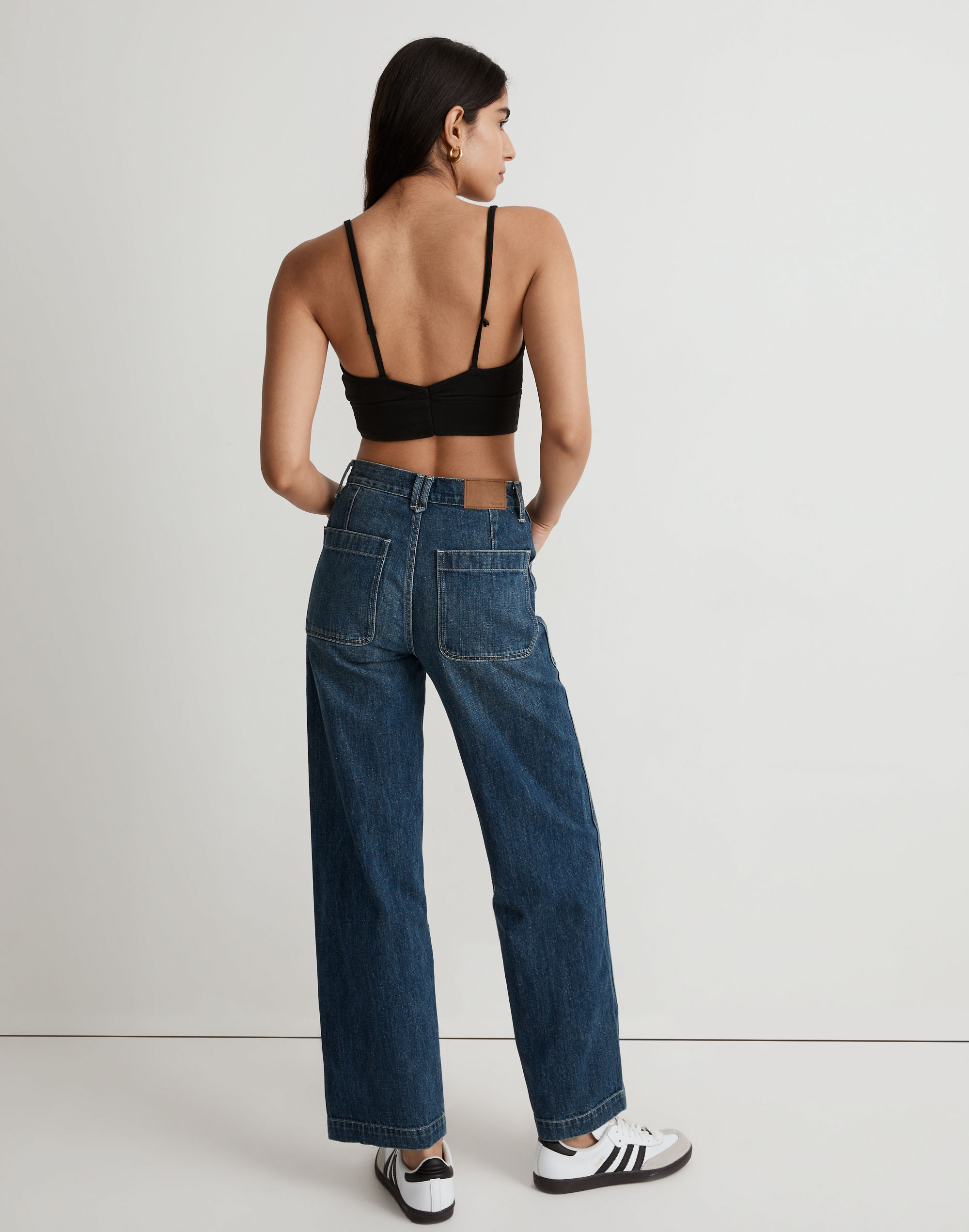 The Perfect Vintage Wide-Leg Selvedge Jean Graythorn Wash: Pocket Edition | Madewell