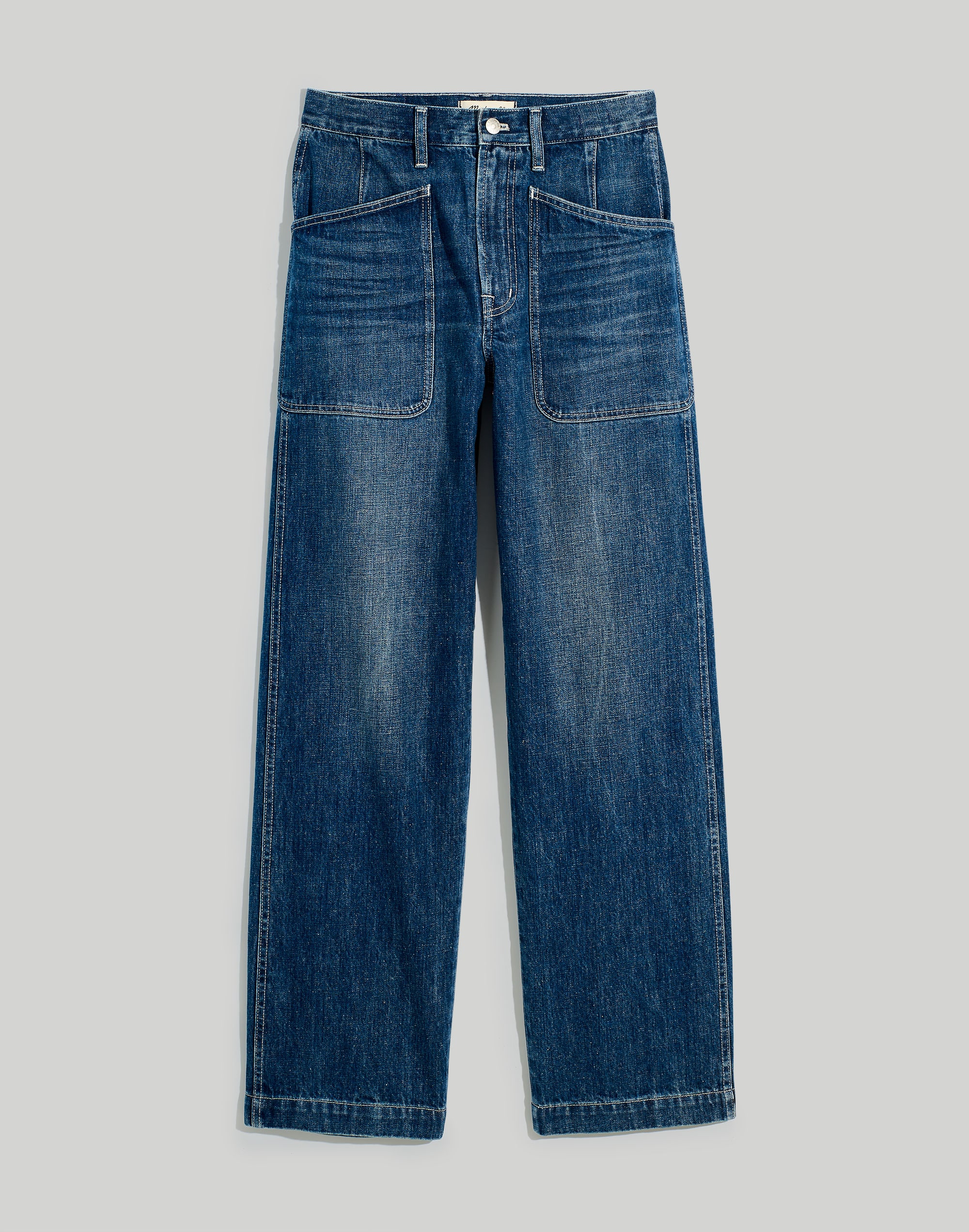 The Perfect Vintage Wide-Leg Selvedge Jean Graythorn Wash: Pocket Edition | Madewell