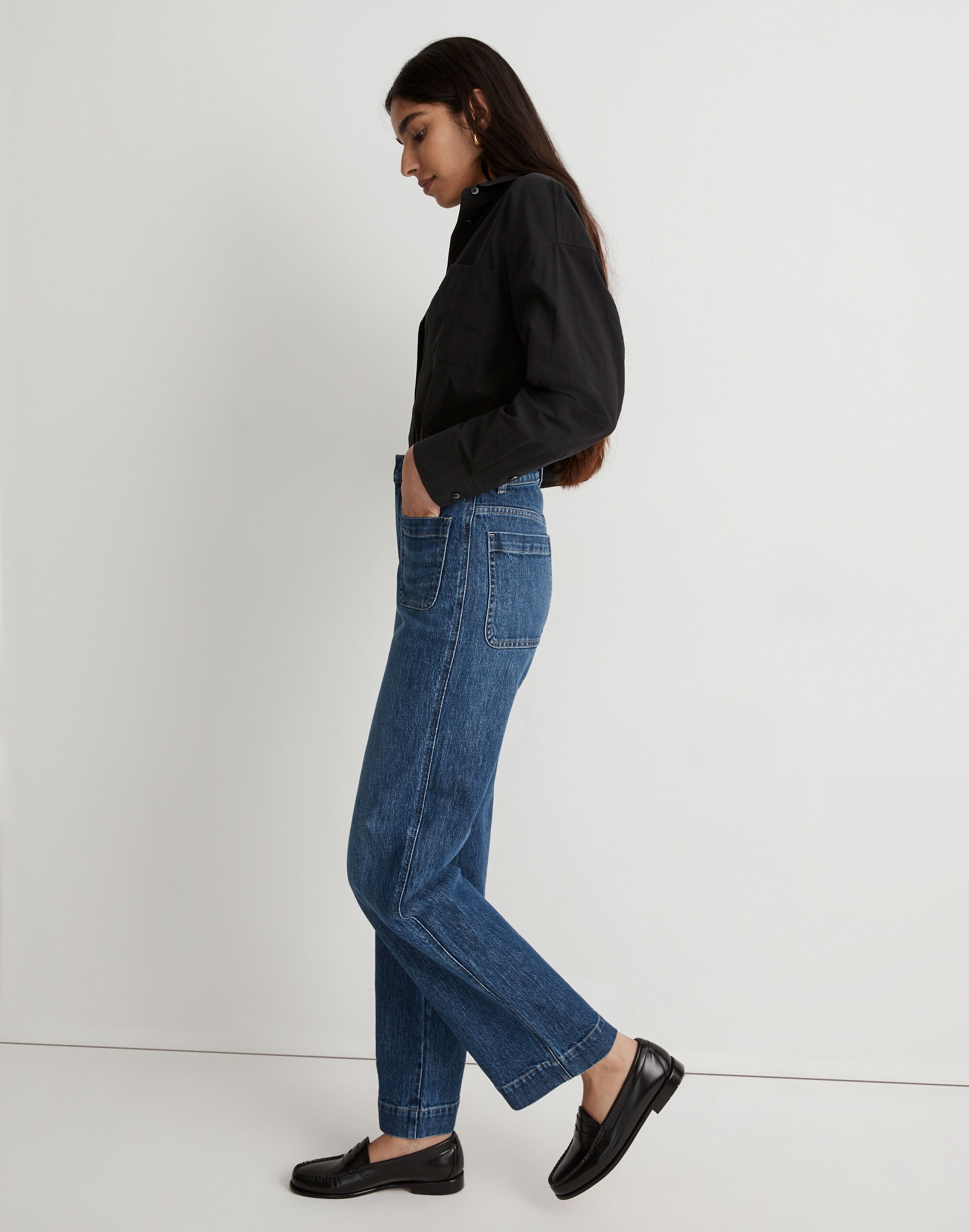 The Perfect Vintage Wide-Leg Jean in Keller Wash: Pocket Edition | Madewell