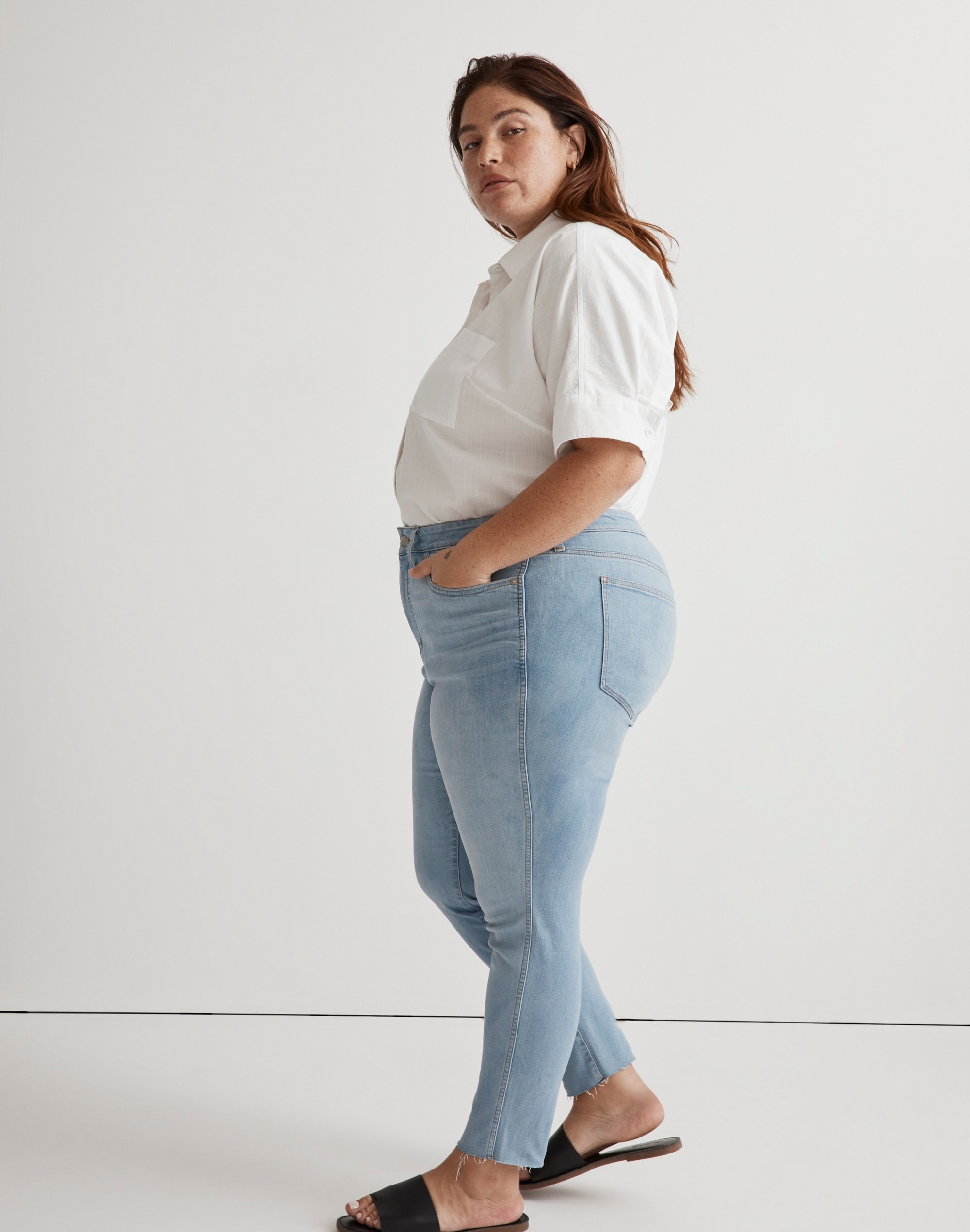 Plus 10" High-Rise Skinny Crop Jeans in Charlemont Wash | Madewell