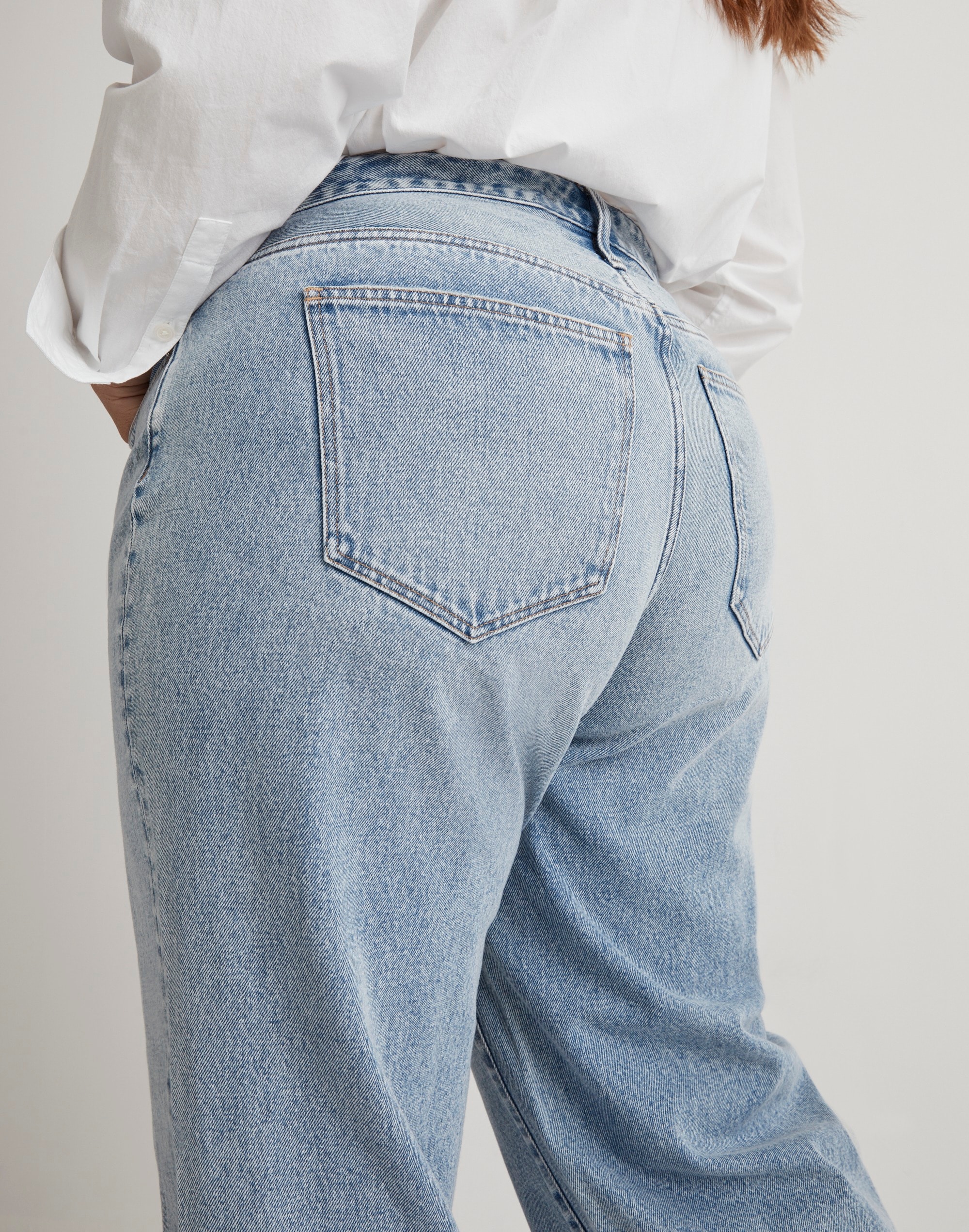 Baggy Straight Jeans in Olvera Wash