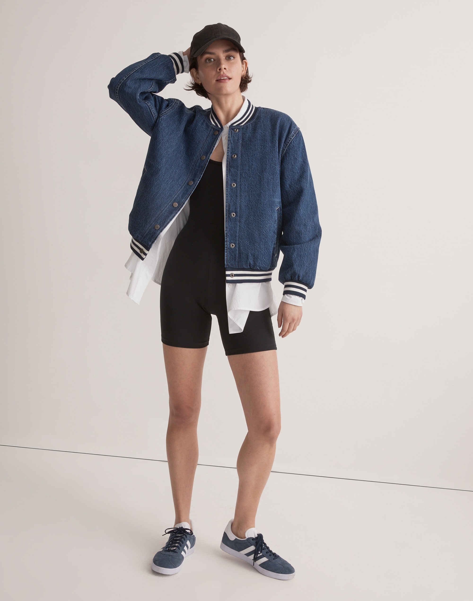 Wiley Short Length Denim Bomber