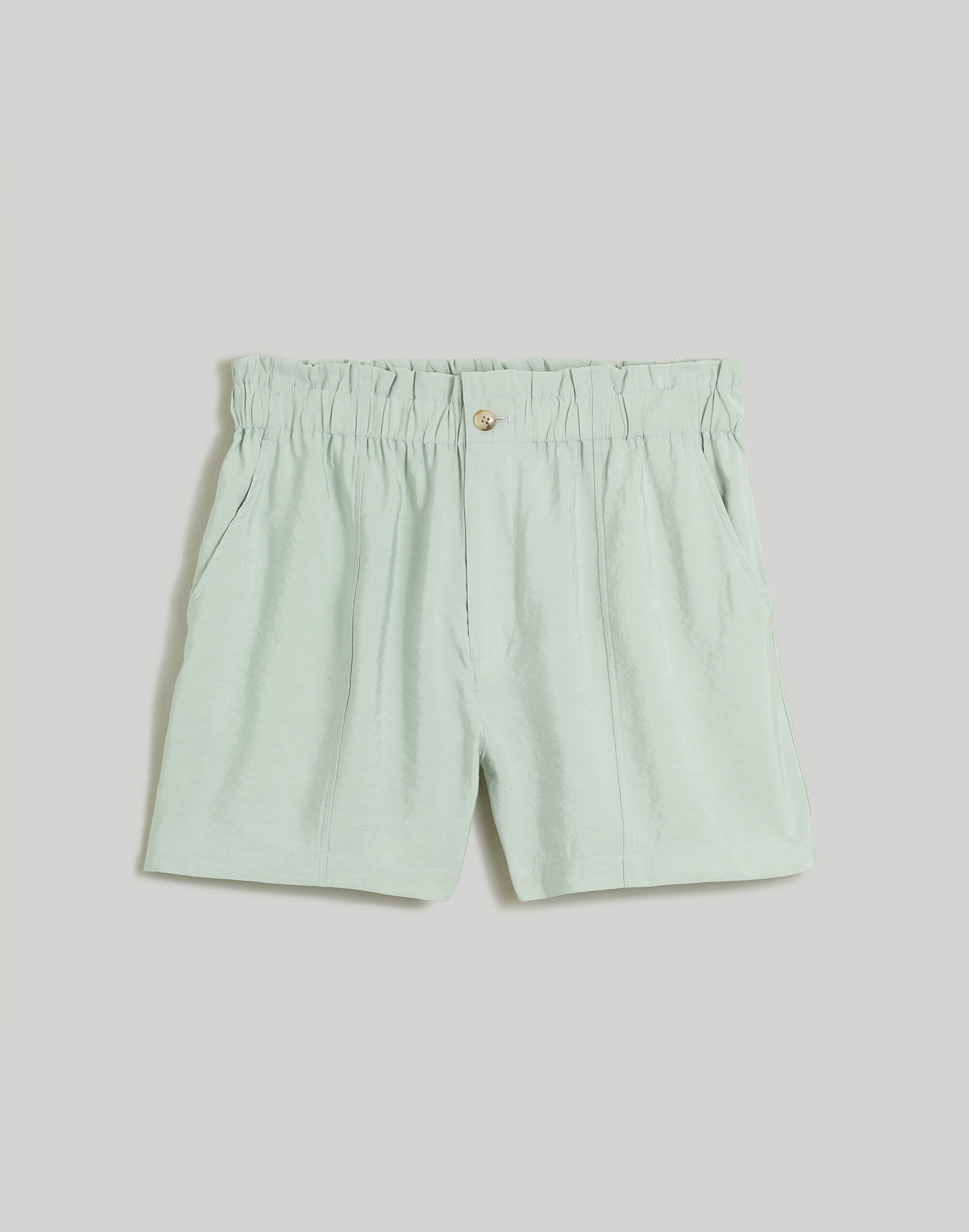 Seamed Pull-On Paperbag Shorts in Softdrape | Madewell