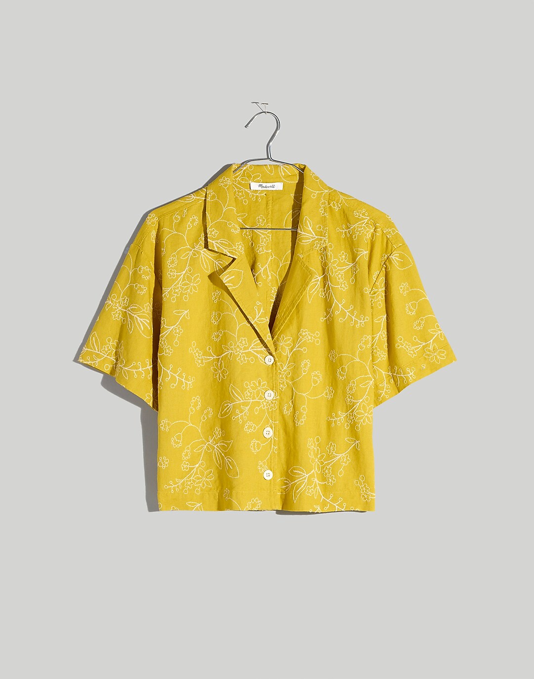 Botanica Embroidered Linen Resort Shirt