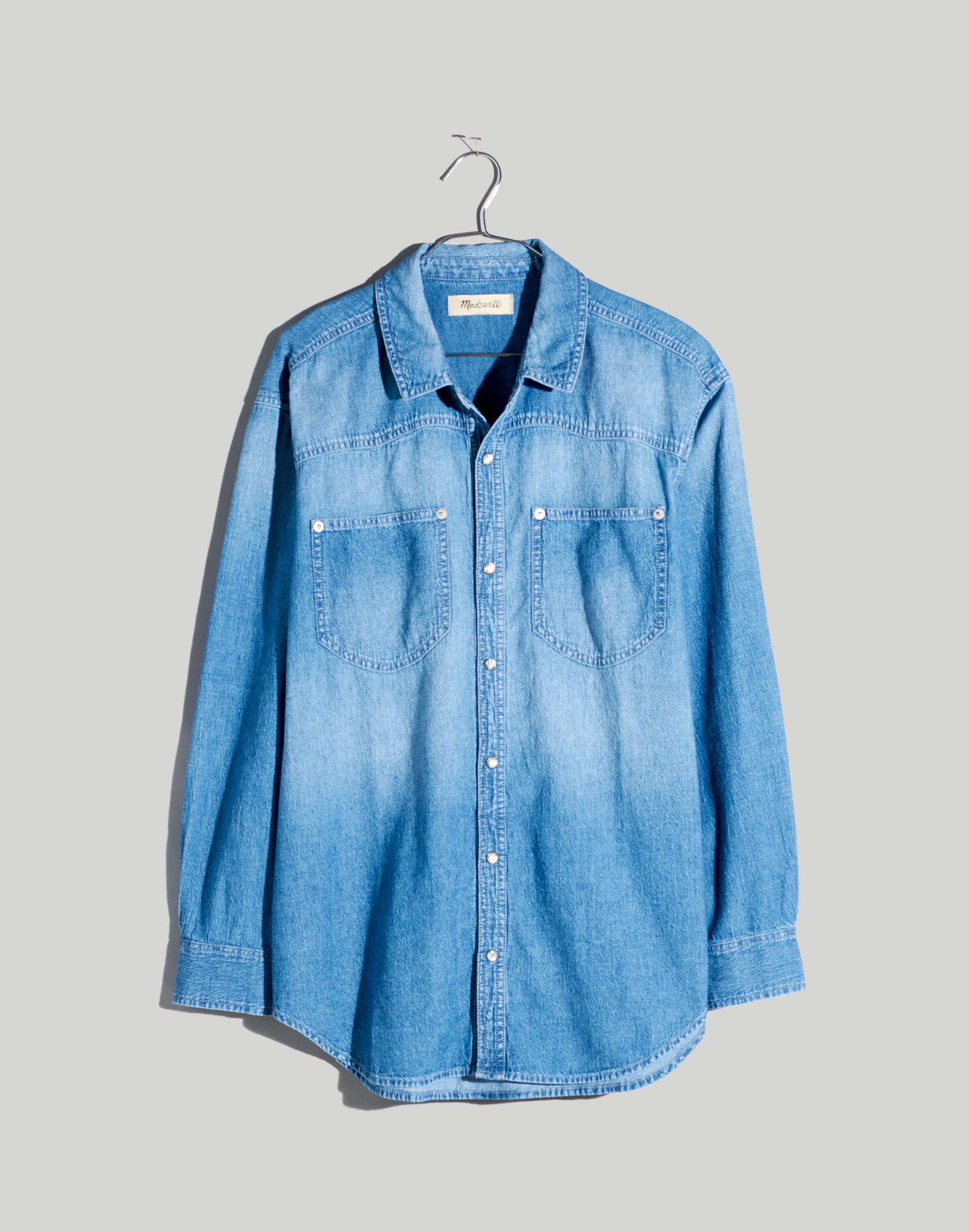 Denim Western Button-Down Shirt