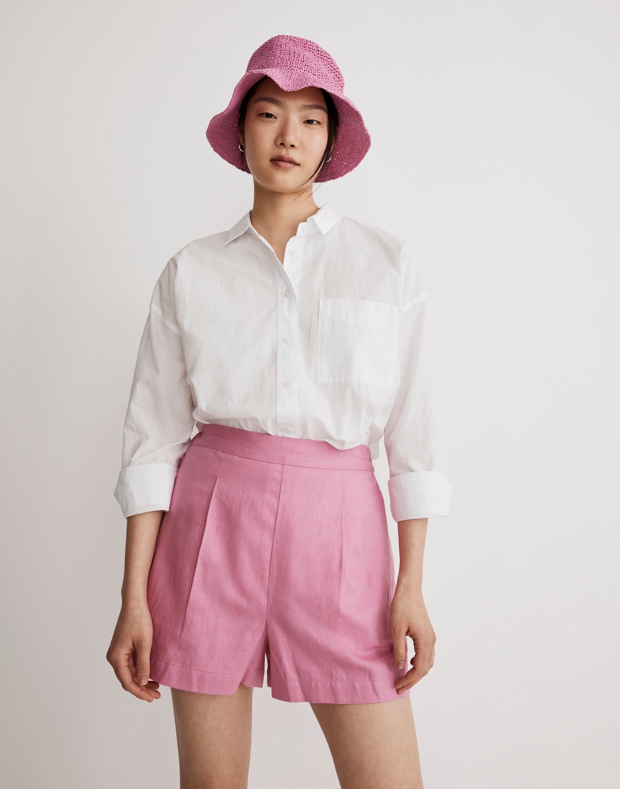 Clean Pull-On Shorts Linen-Cotton | Madewell