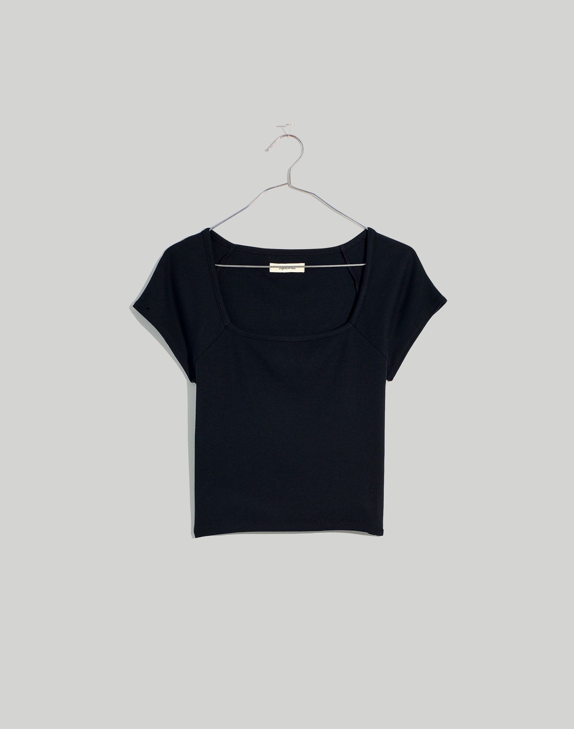 Supima® Rib Square-Neck Tee | Madewell