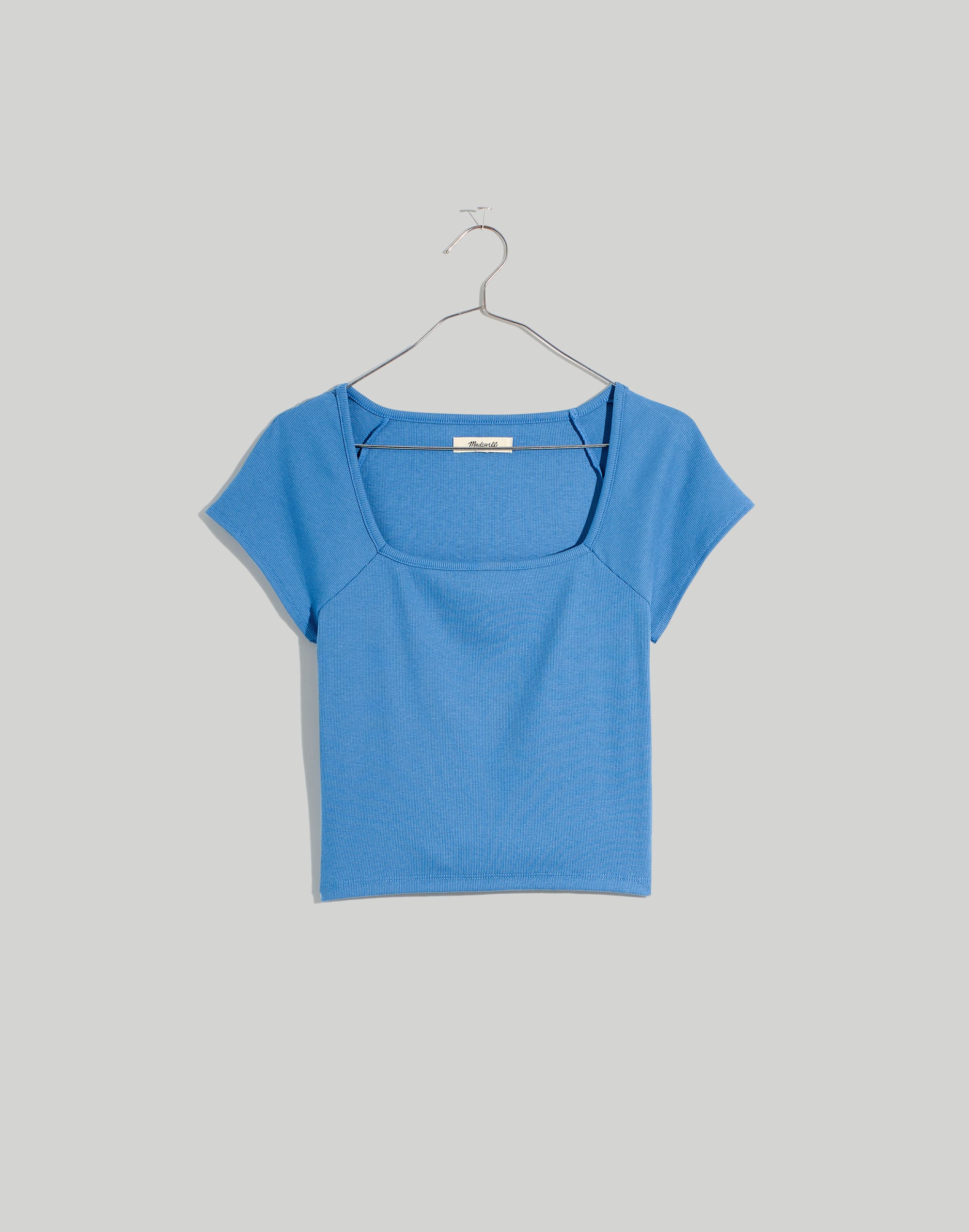 Supima® Rib Square-Neck Tee | Madewell