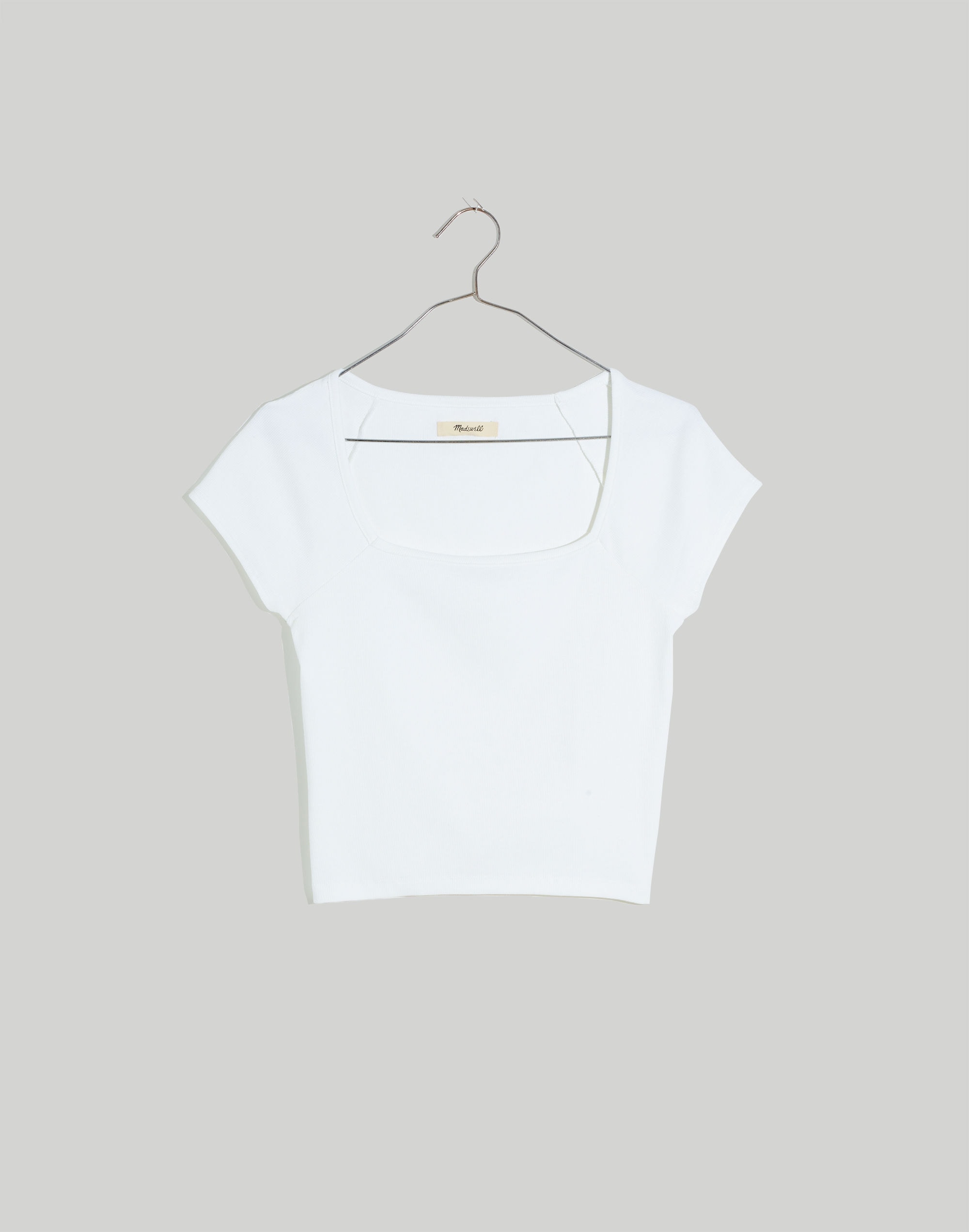 Supima® Rib Square-Neck Tee | Madewell