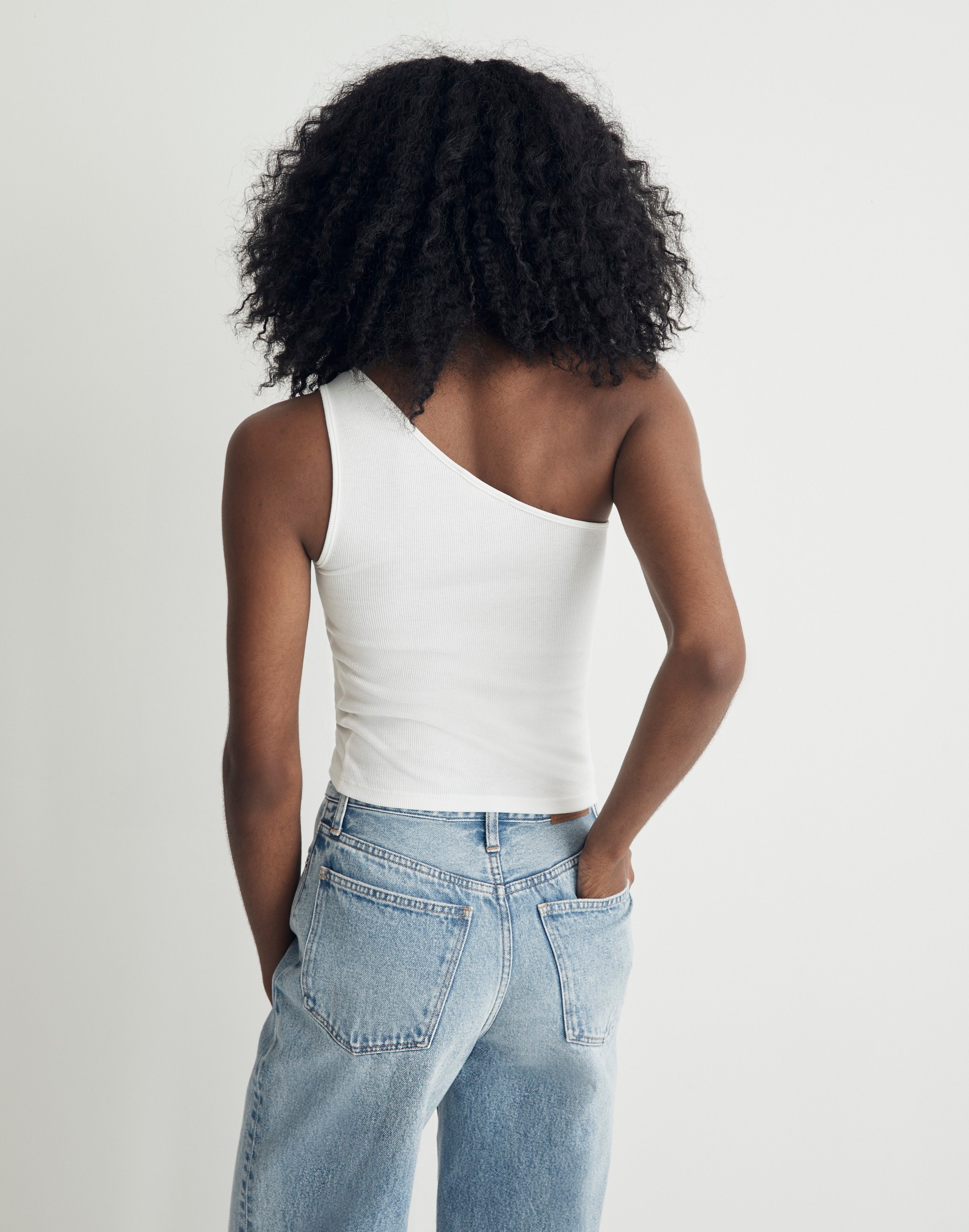 Supima® Rib One-Shoulder Tank | Madewell