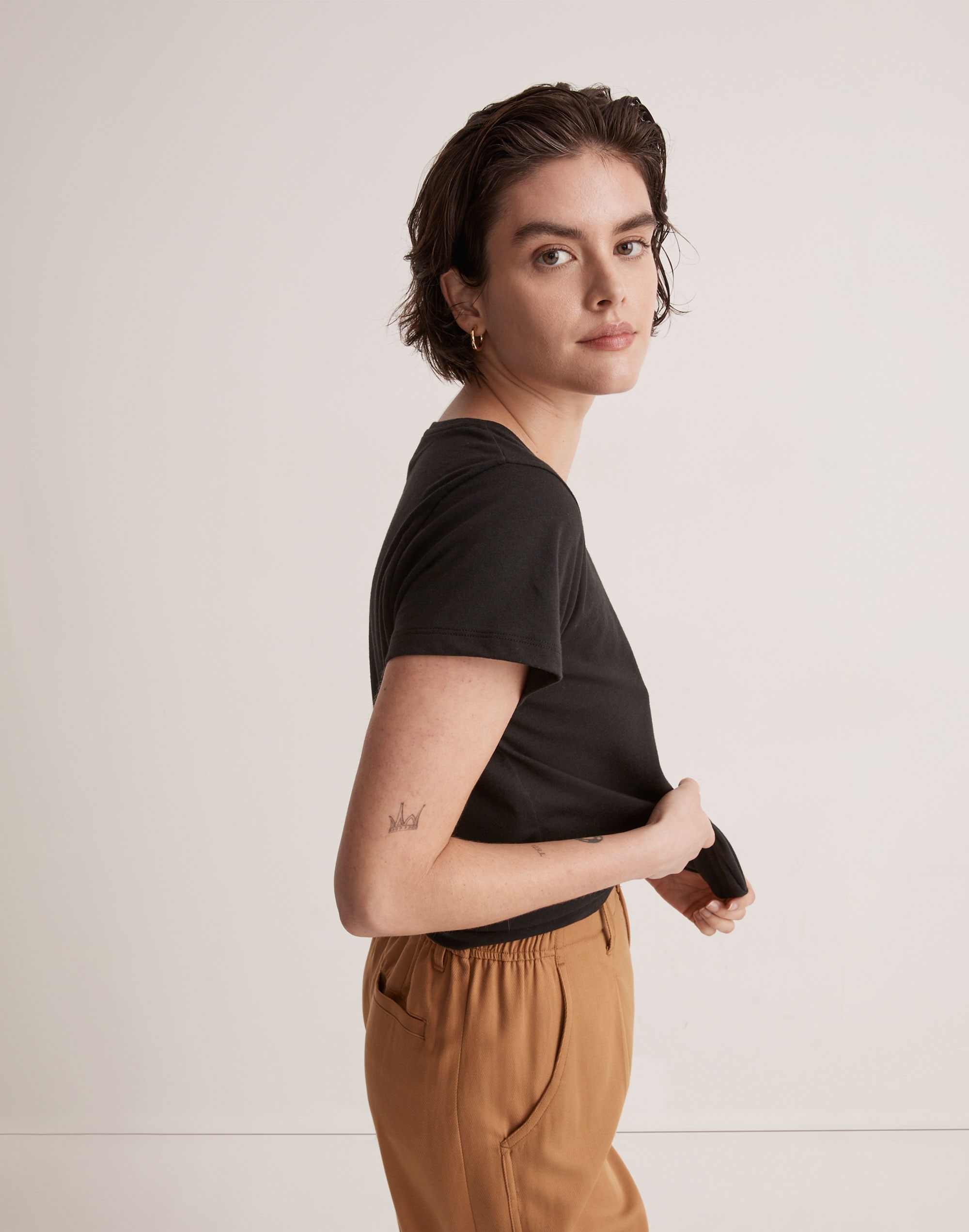 Drapey Crewneck Tee | Madewell