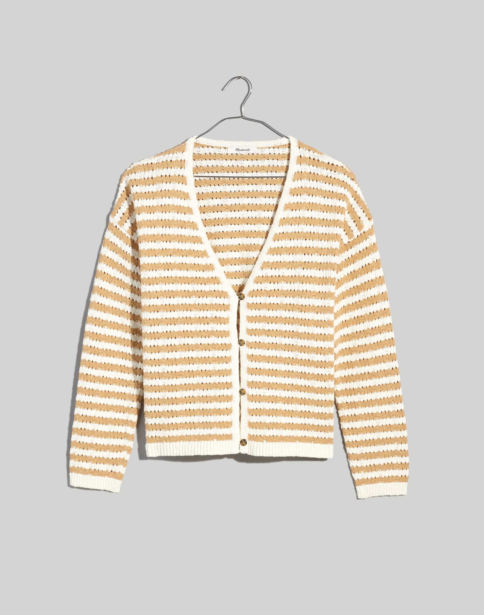 Open-Stitch Cardigan Sweater Stripe | Madewell