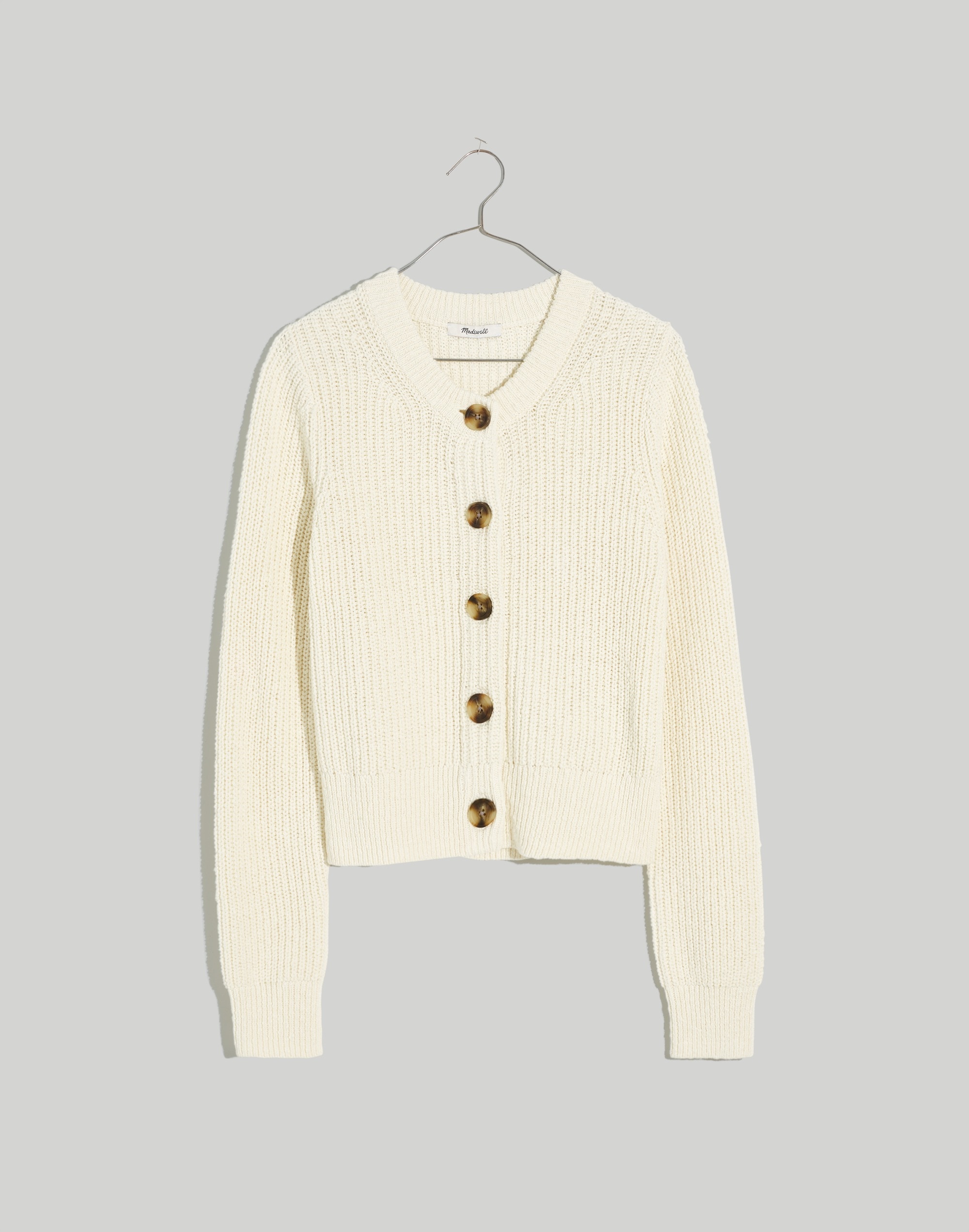 Textural-Knit Cardigan Sweater | Madewell