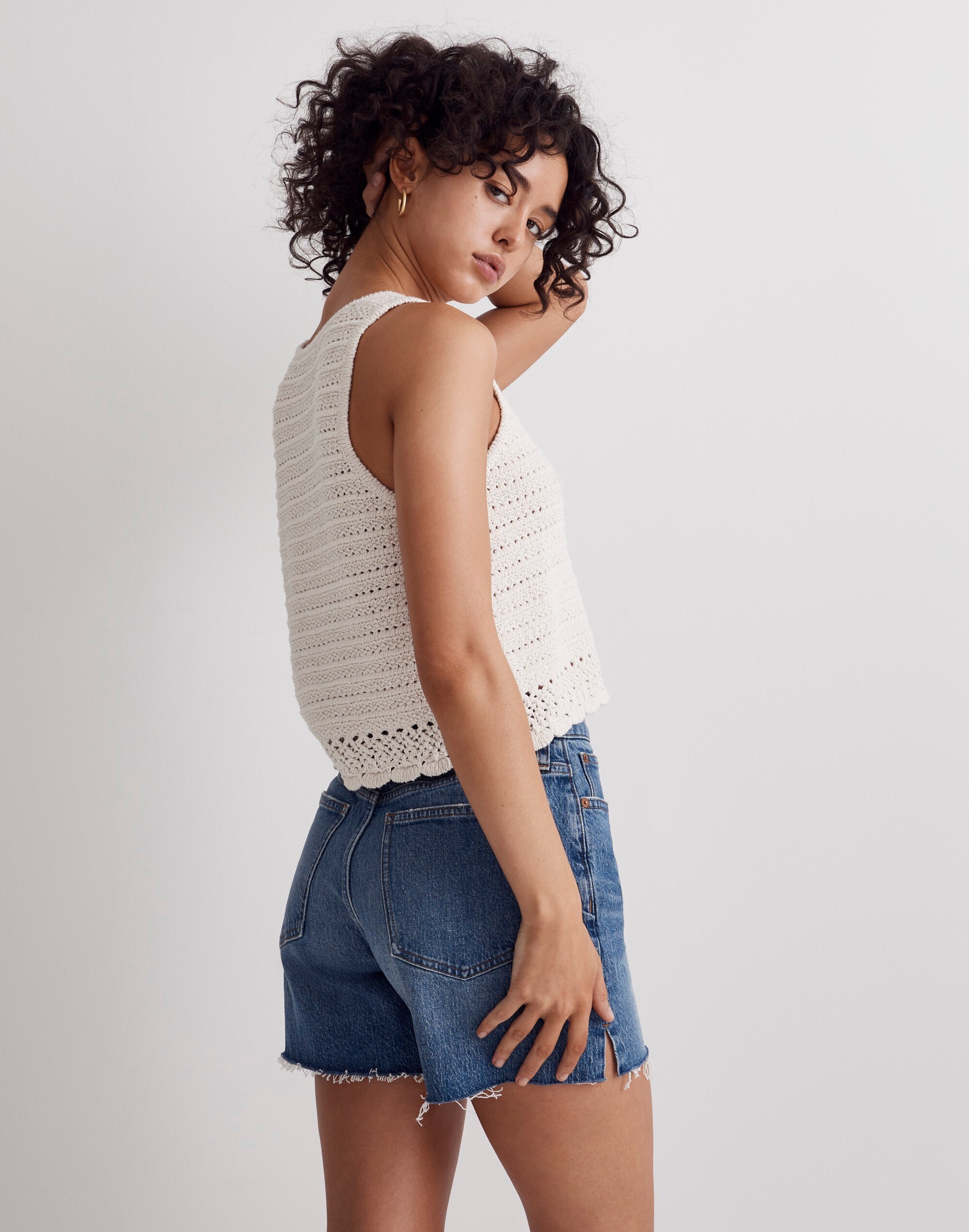 Kellen Crocheted Sweater Tank | Madewell