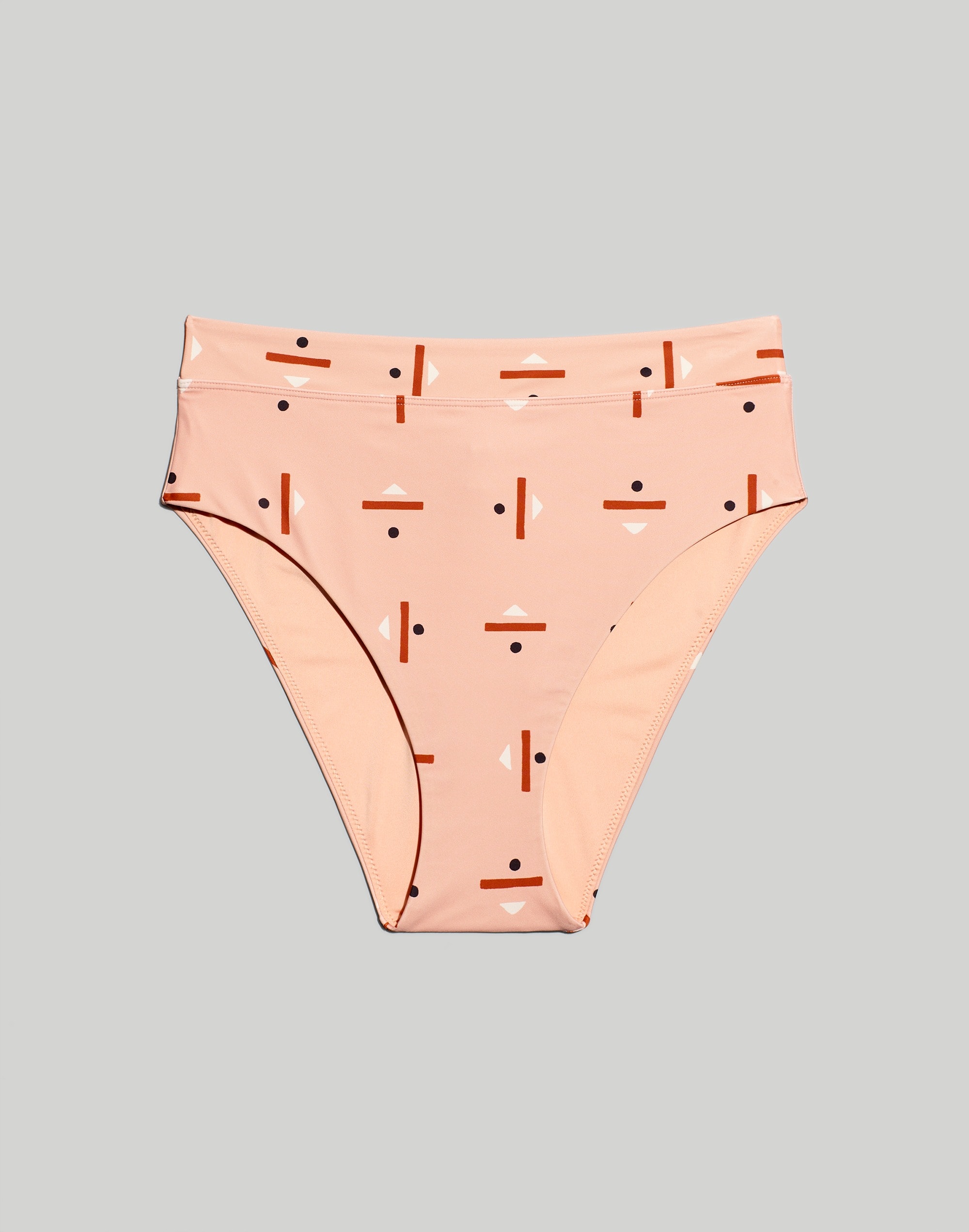 Madewell x Caroline Z Hurley High-Cut Bikini Bottom Abstract Alpha