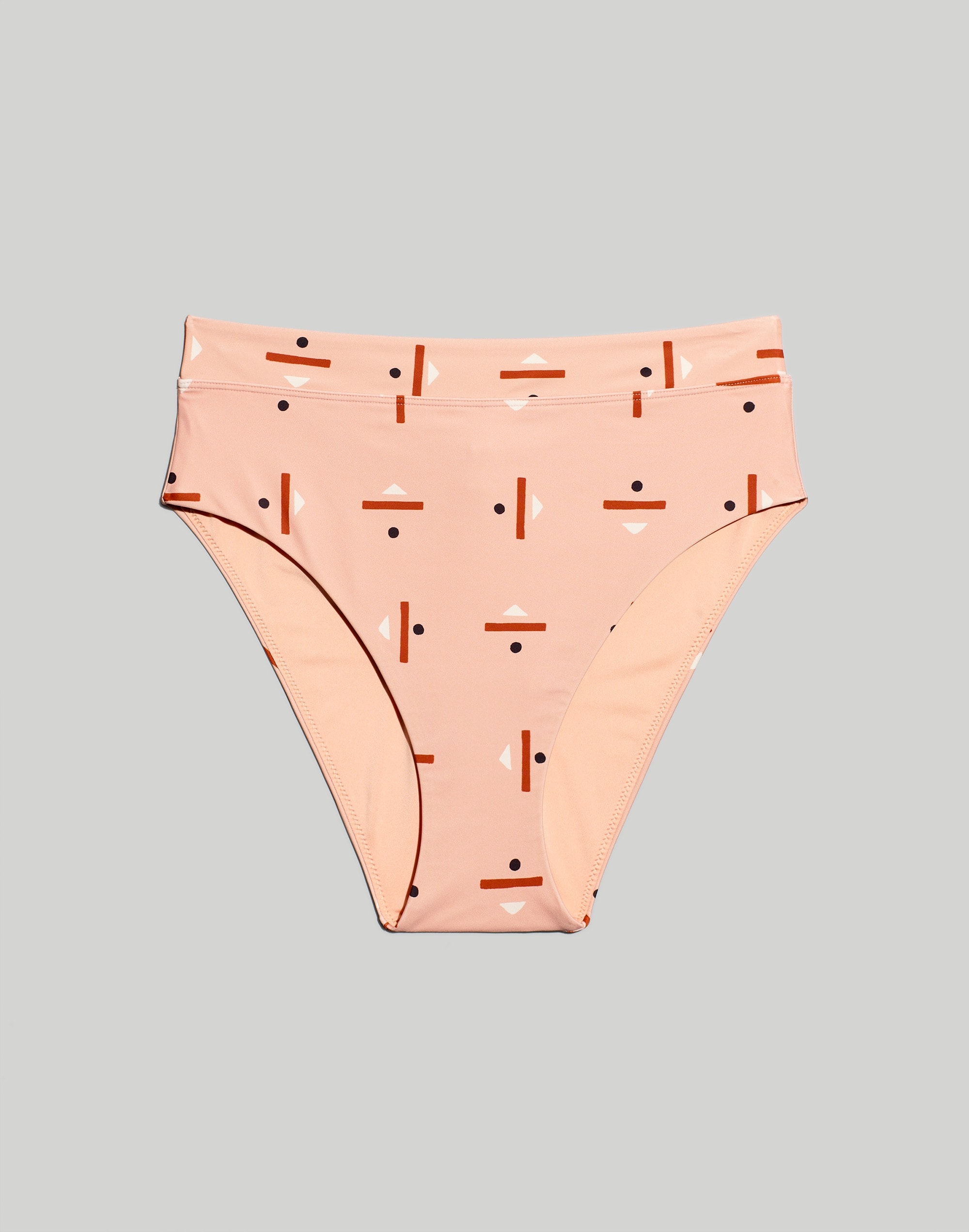 Madewell x Caroline Z Hurley High-Cut Bikini Bottom Abstract Alpha |