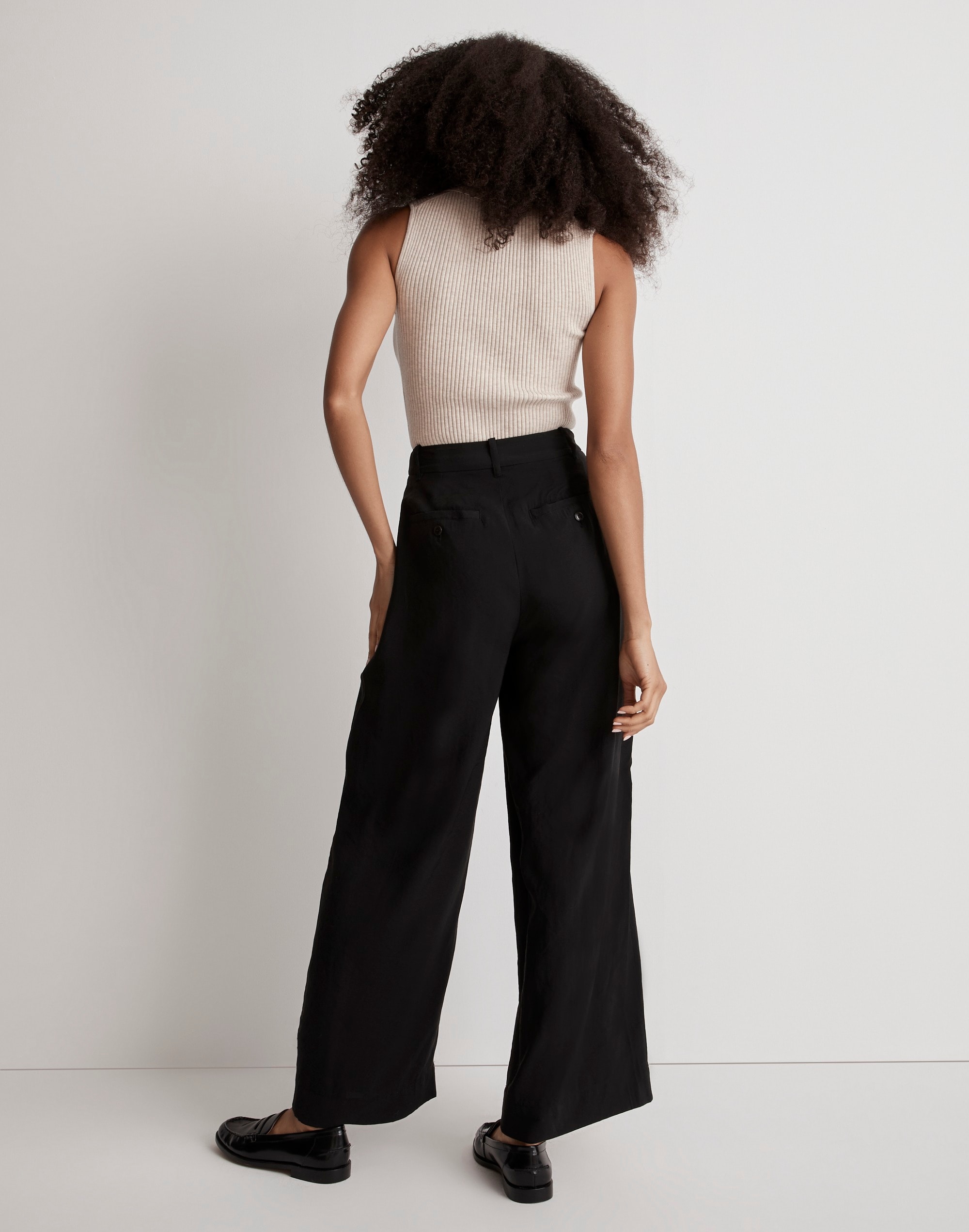 The Harlow Wide-Leg Ankle Pant Softdrape | Madewell