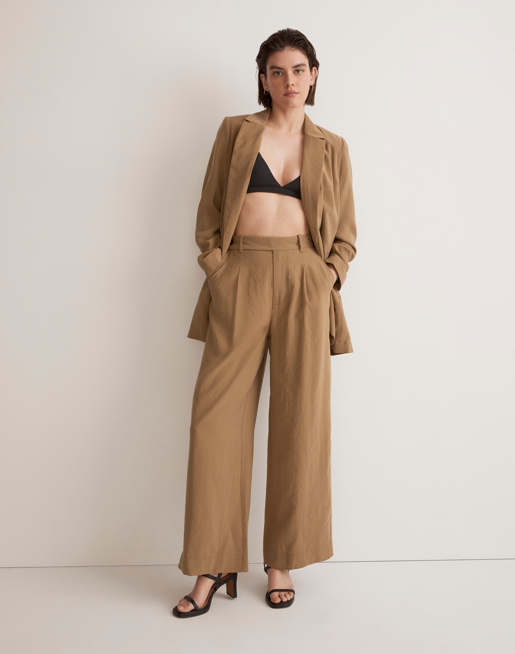 The Harlow Wide-Leg Ankle Pant Softdrape | Madewell