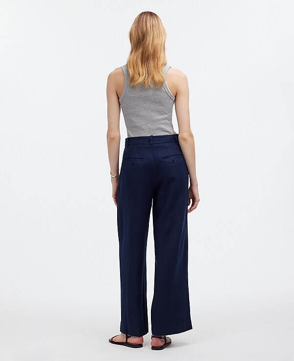 The Harlow Wide-Leg Pant in 100% Linen