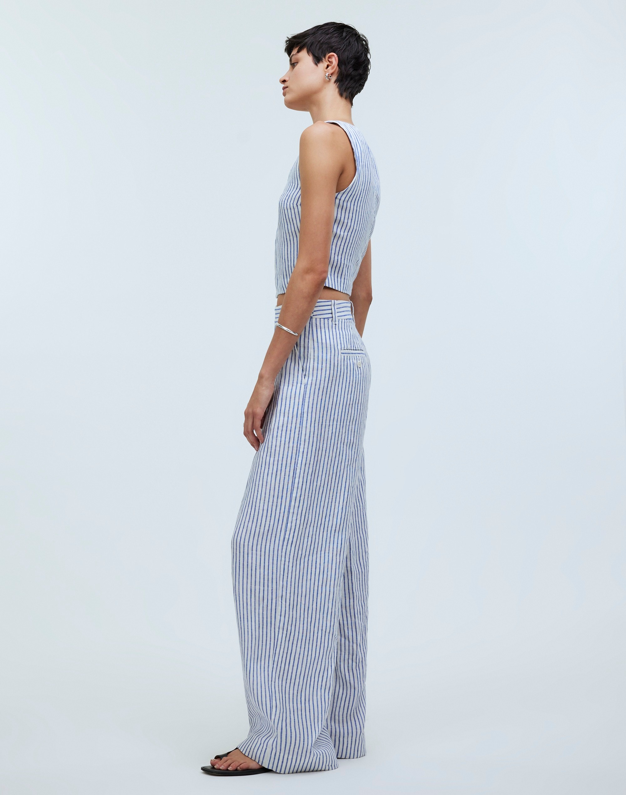 The Tall Harlow Wide-Leg Pant 100% Linen | Madewell