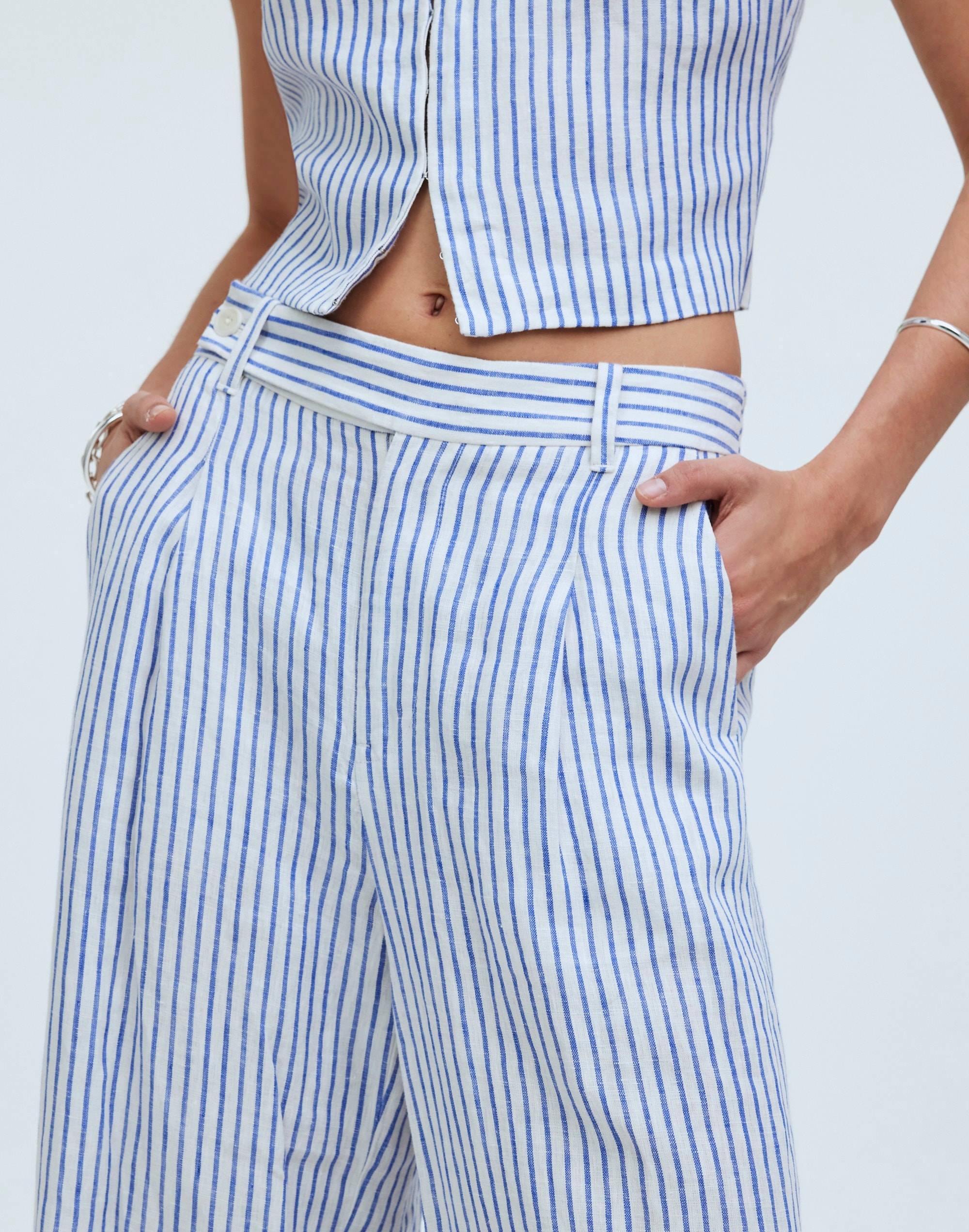 The Harlow Wide-Leg Pant 100% Linen | Madewell