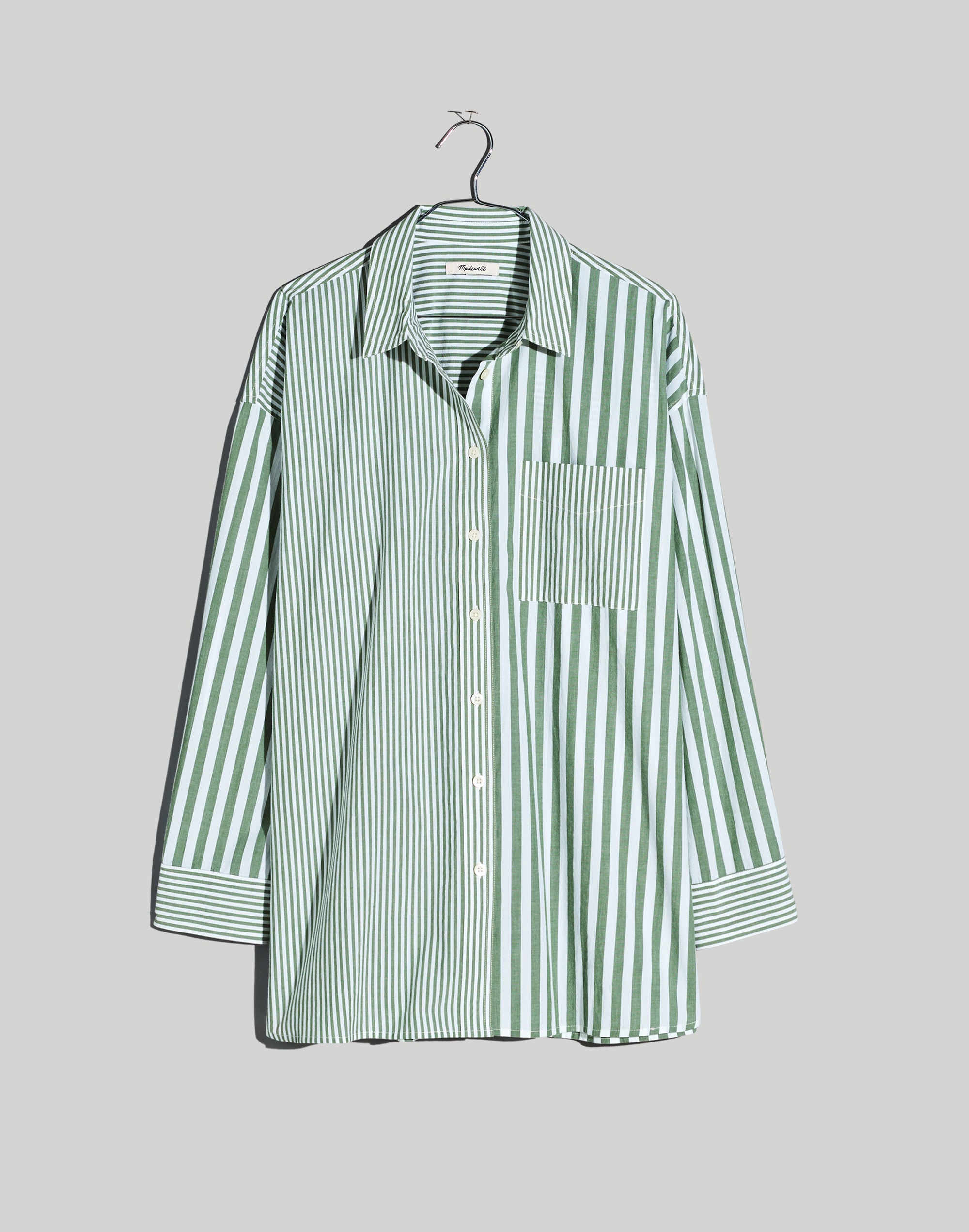 Native Youth Plus the perfect oversized work shirt in poplin