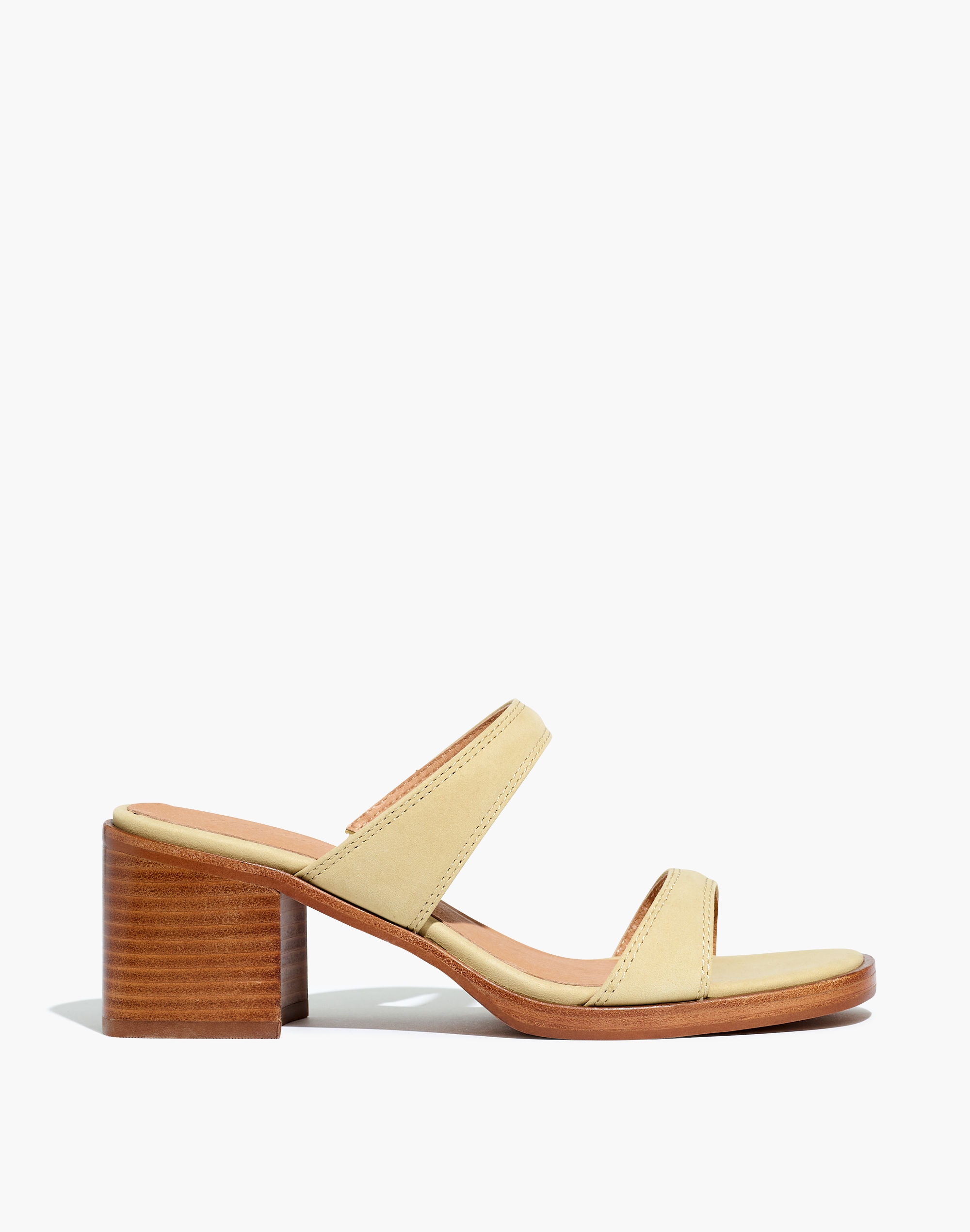 The Saige Double-Strap Sandal Nubuck Leather | Madewell