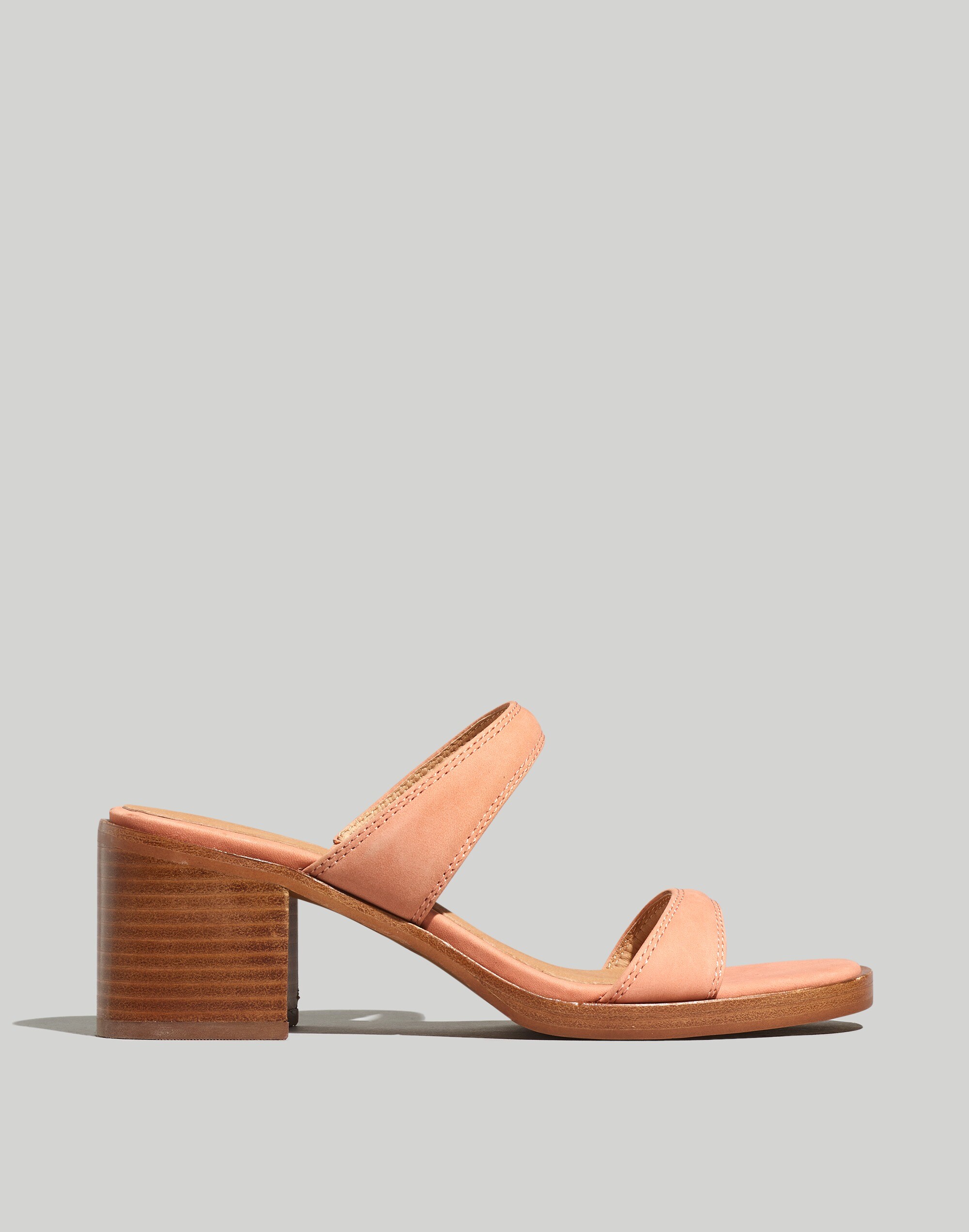 The Saige Double-Strap Sandal Nubuck Leather | Madewell