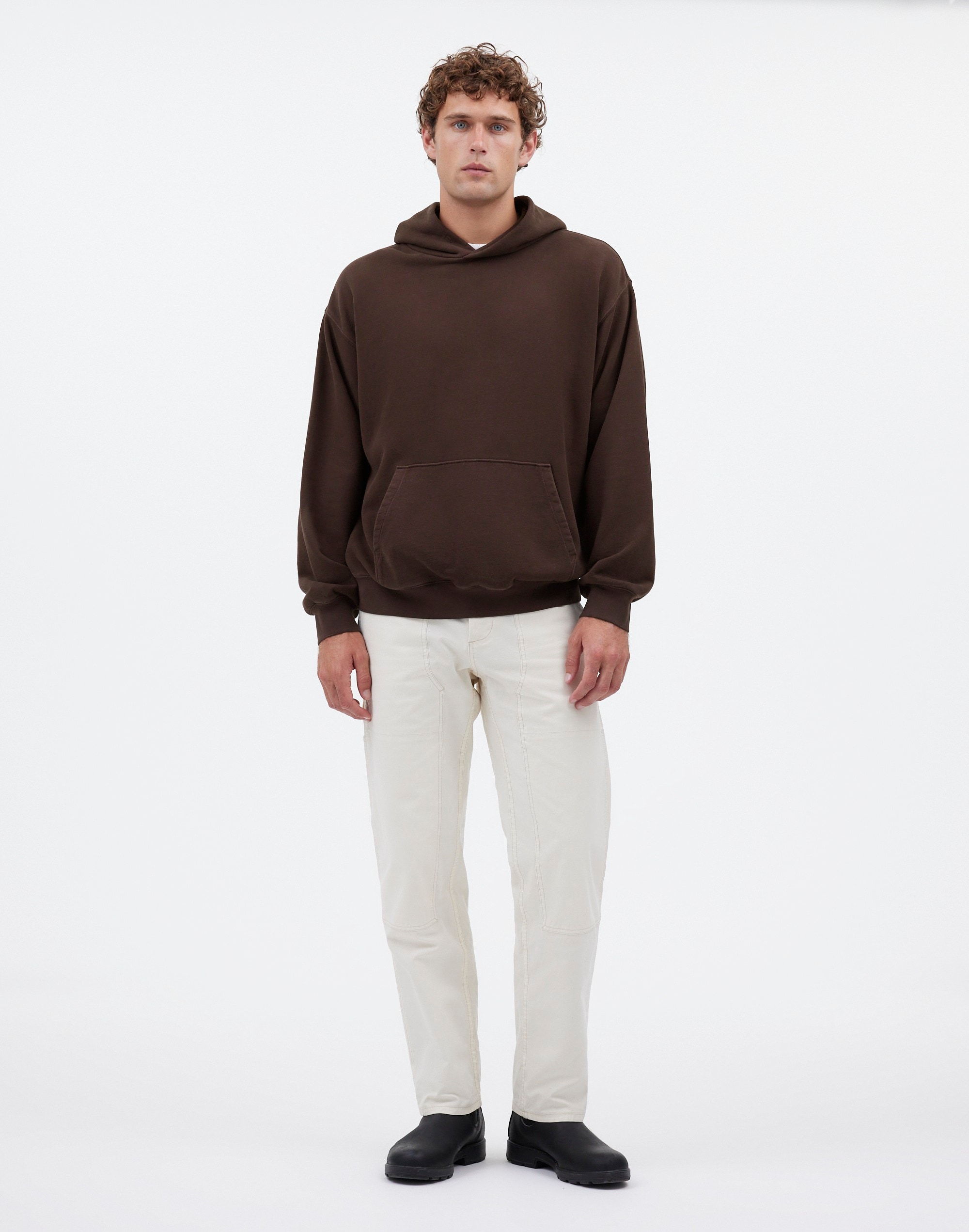 Mw The Mccarren Midweight Hoodie Sweatshirt In Brown