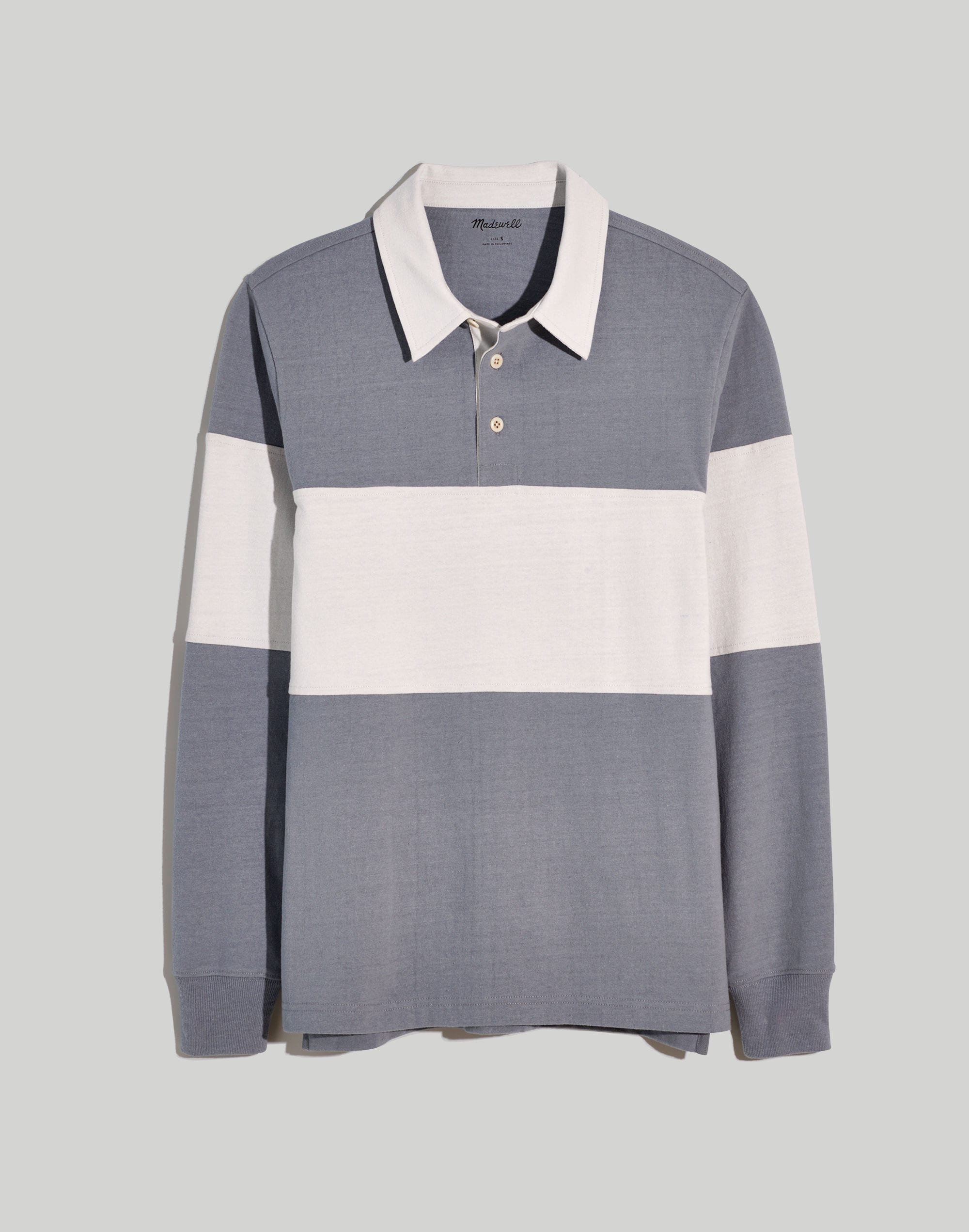 Rugby Long-Sleeve Polo Shirt | Madewell