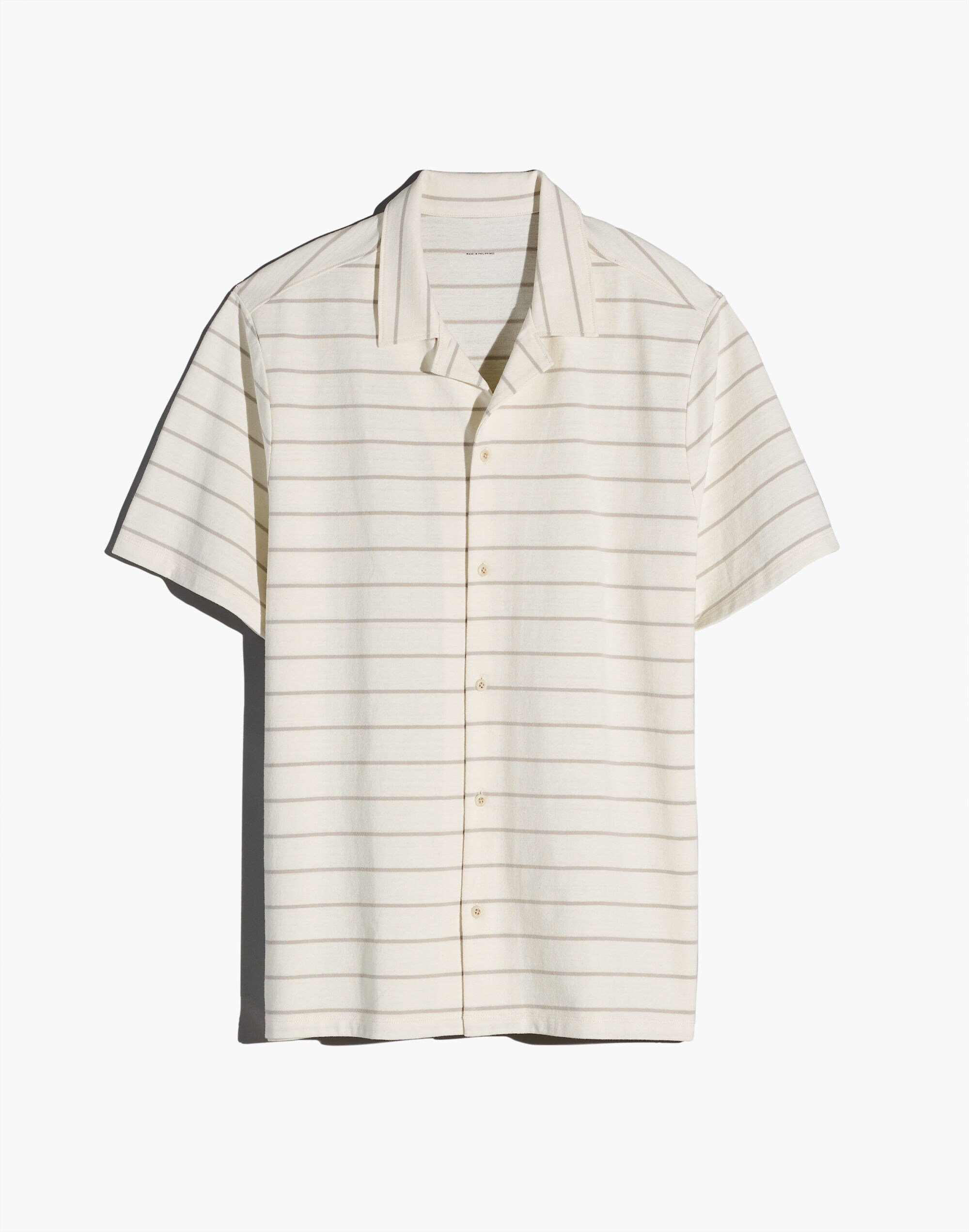 Knit Easy Short-Sleeve Shirt in Stripe