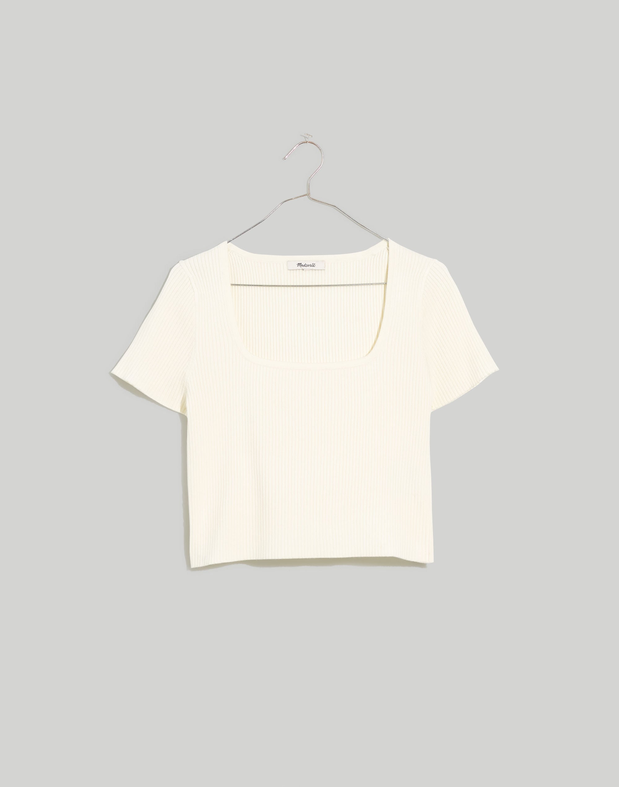 Square-Neck Crop Sweater Tee | Madewell