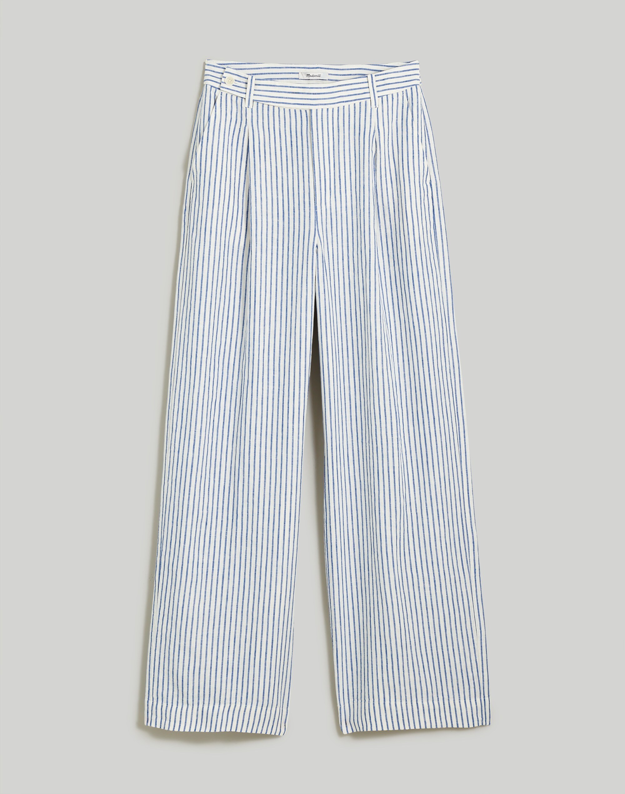 The Plus Harlow Wide-Leg Pant in 100% Linen | Madewell