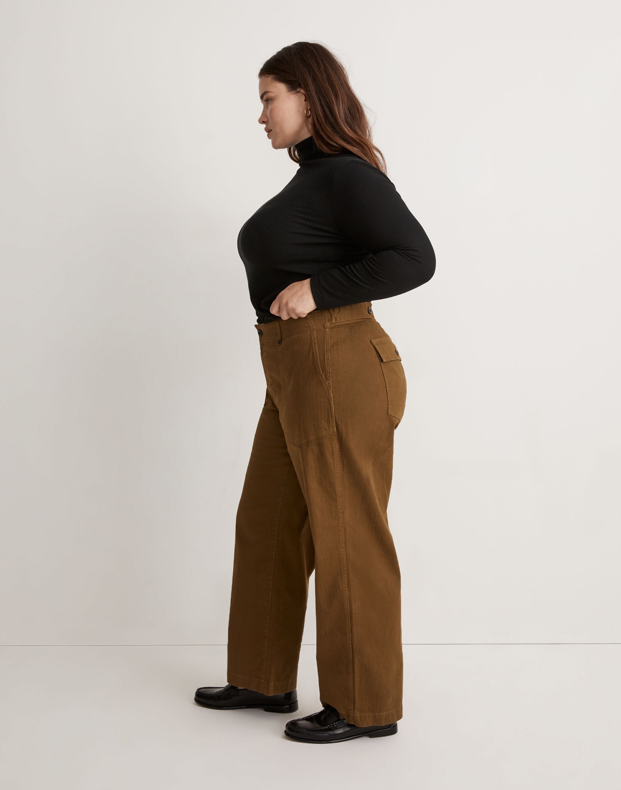 The Plus Perfect Vintage Wide-Leg Pant: Utility Edition