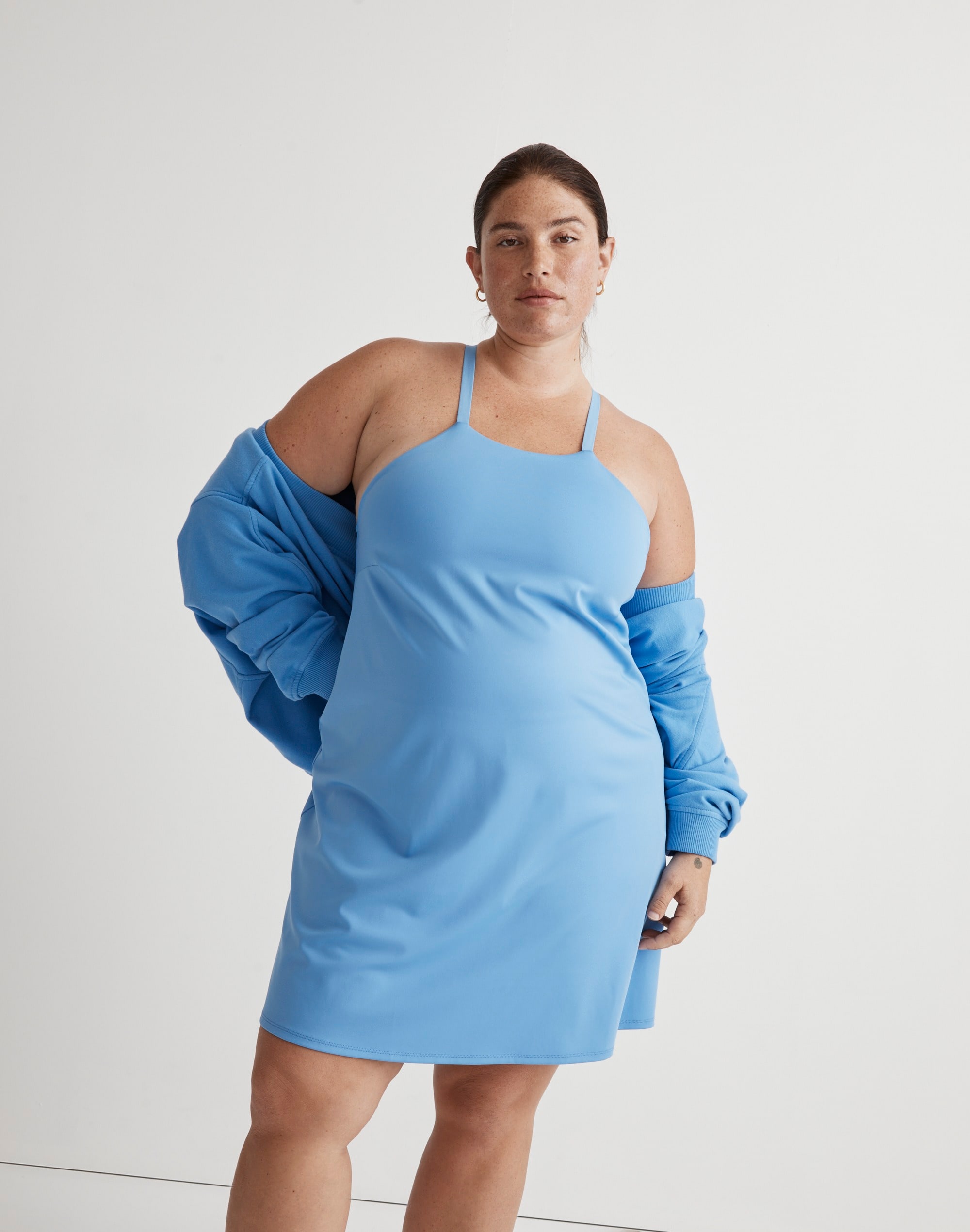 Mw Plus L Flex 2.0 Fitness Dress In Oasis Blue