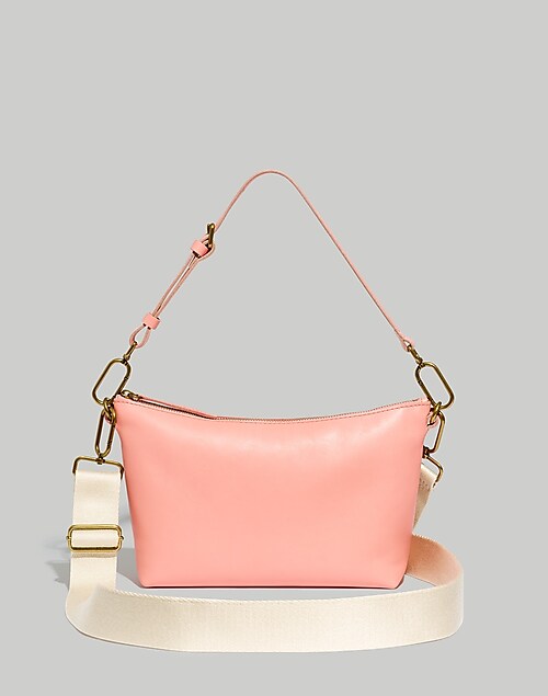 New LDT Lily Hot Pink Leather Crossbody Handbag Adjustable Strap