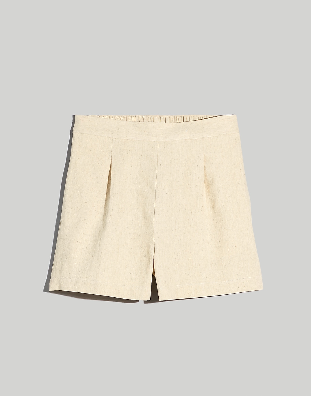 Plus Clean Pull-On Shorts in Linen-Cotton