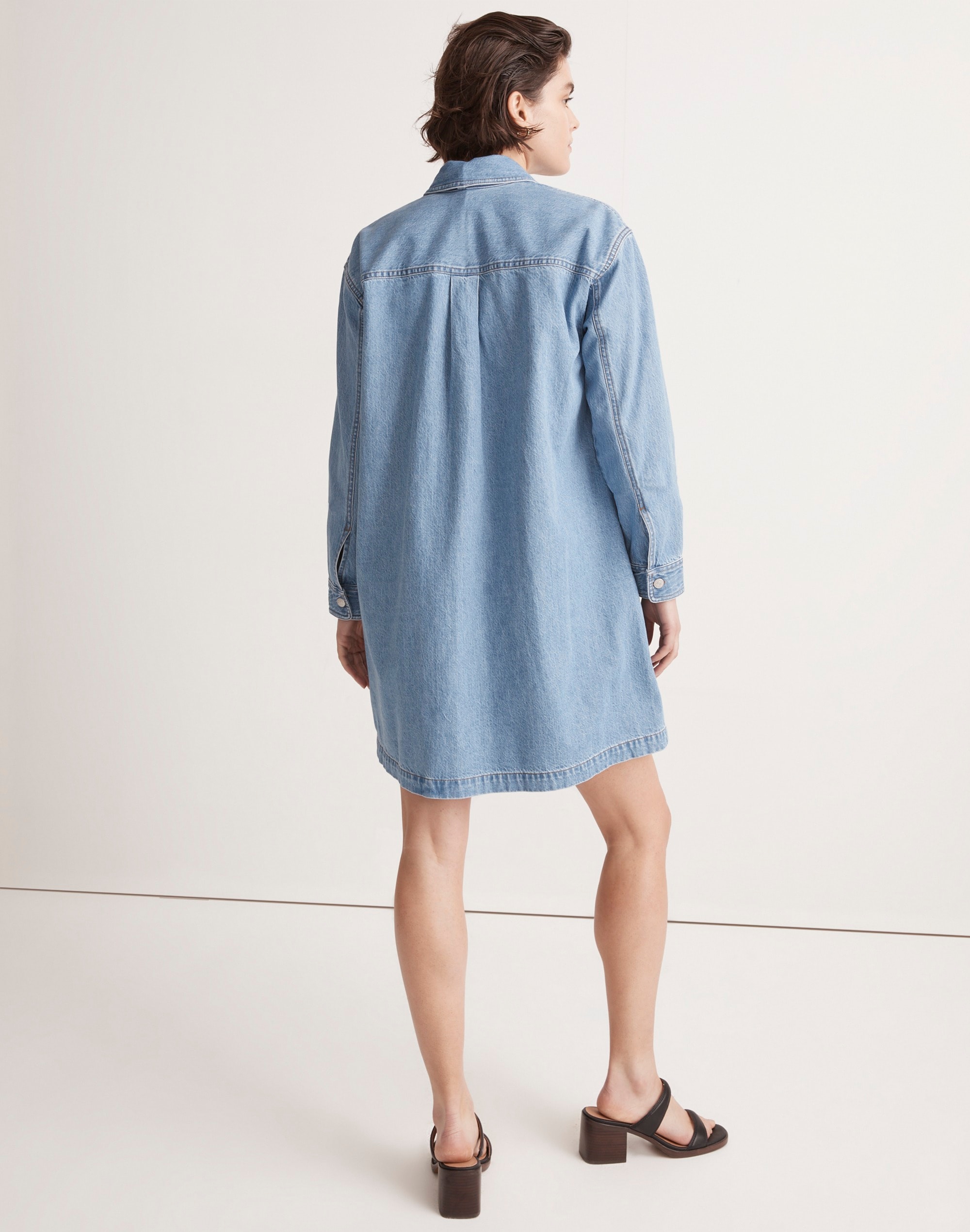 Denim Oversized Shirtdress in Springvale Wash | Madewell