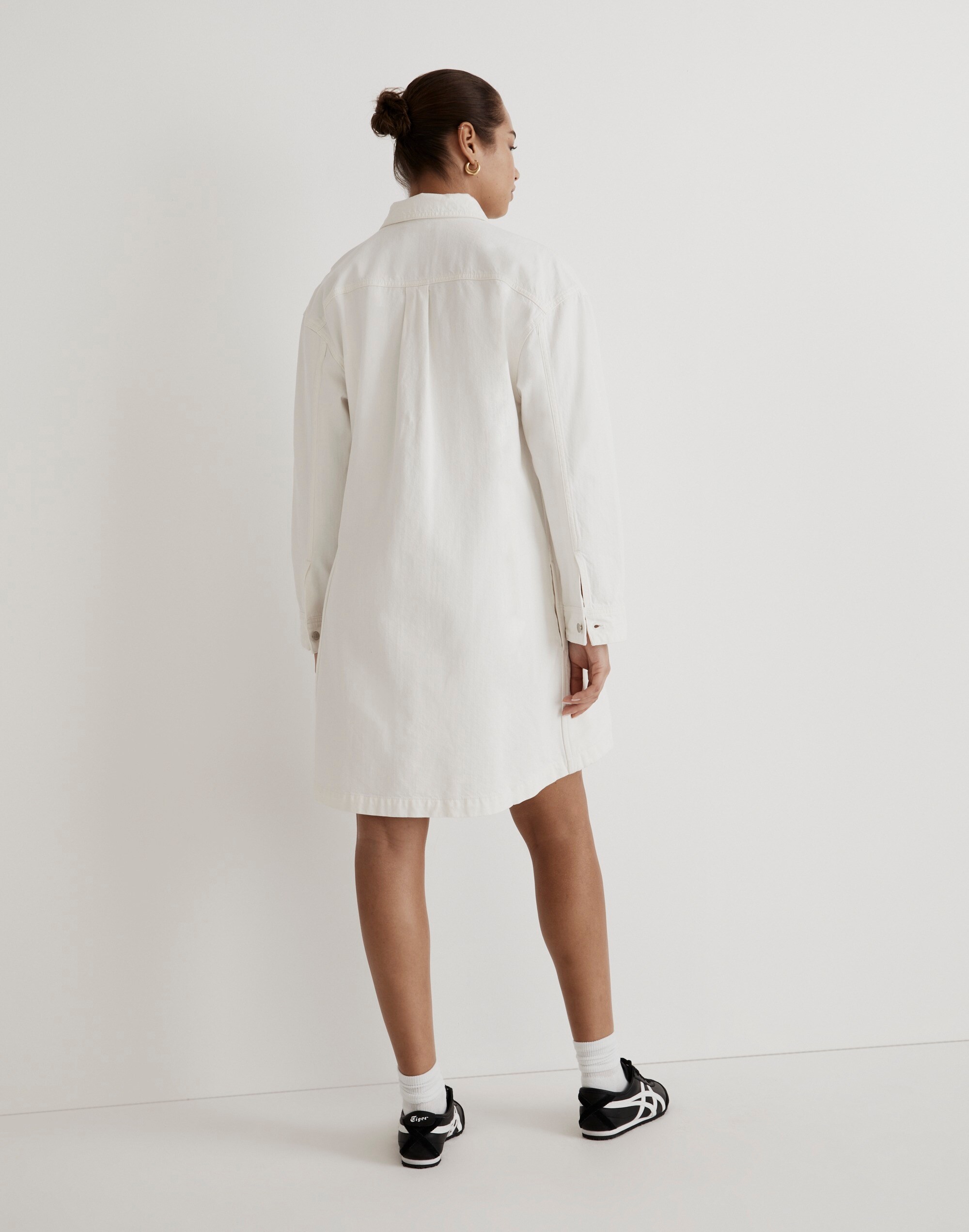 Denim Oversized Shirtdress Tile White | Madewell