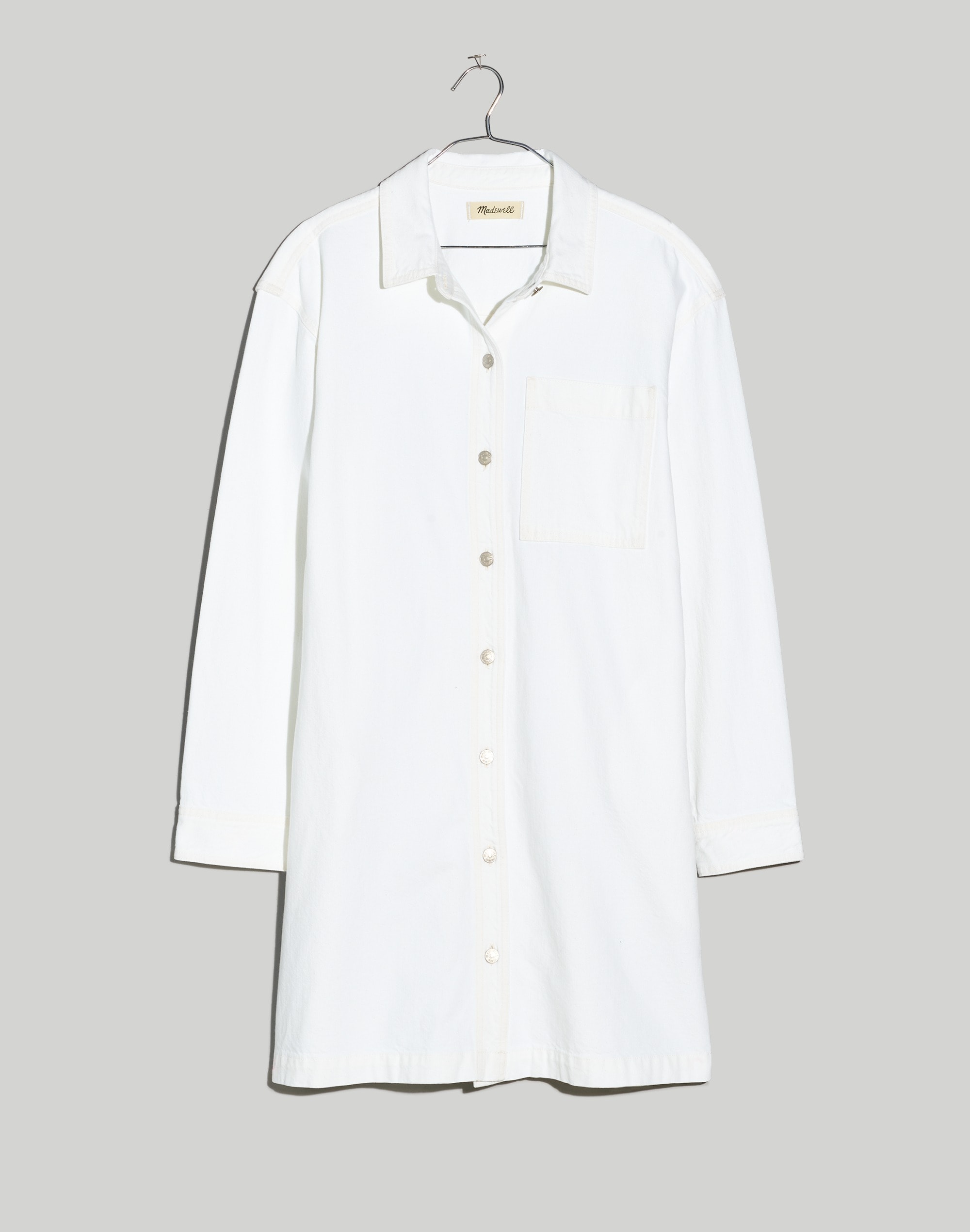 Denim Oversized Shirtdress Tile White | Madewell