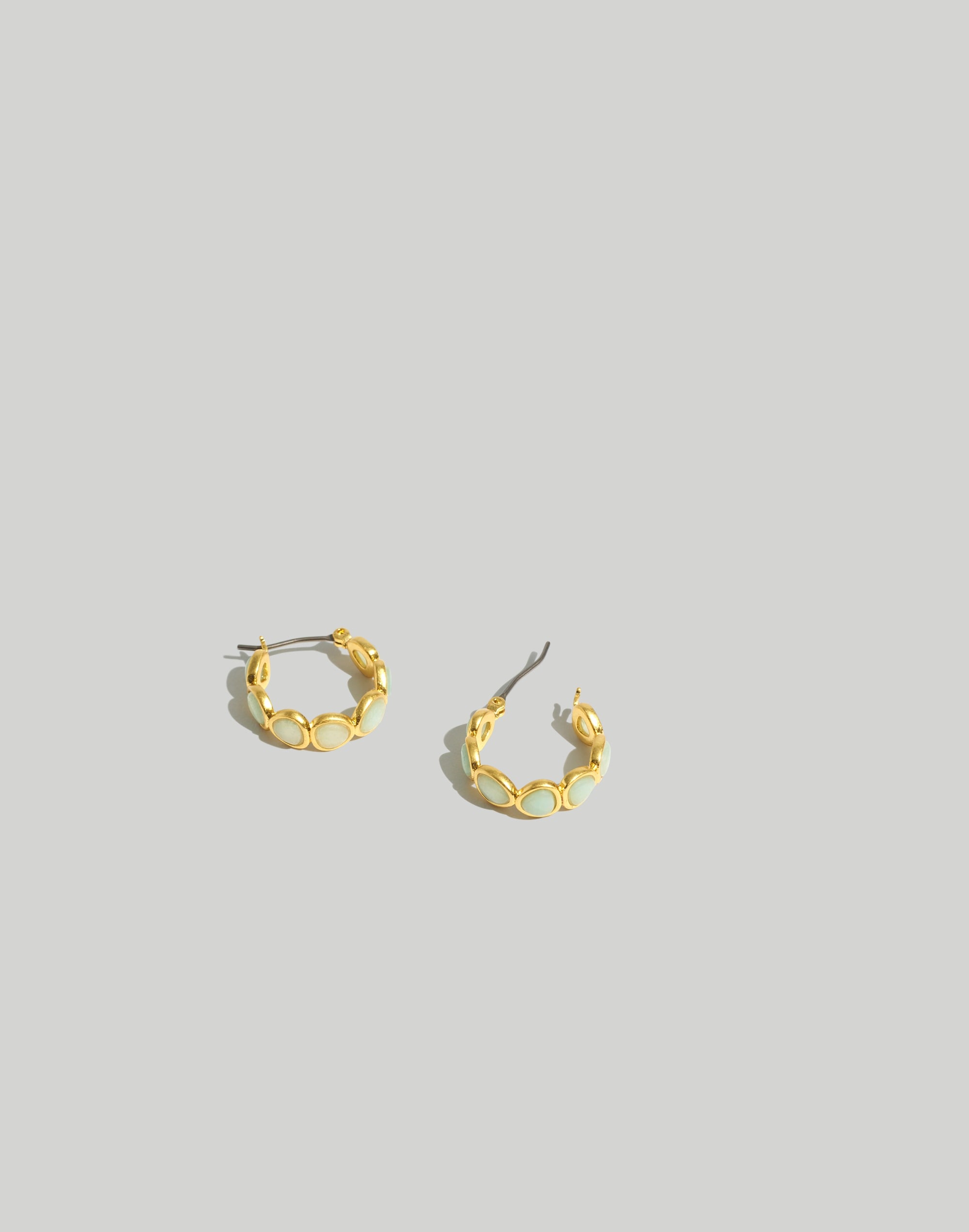 Stone Collection Amazonite Hoop Earrings