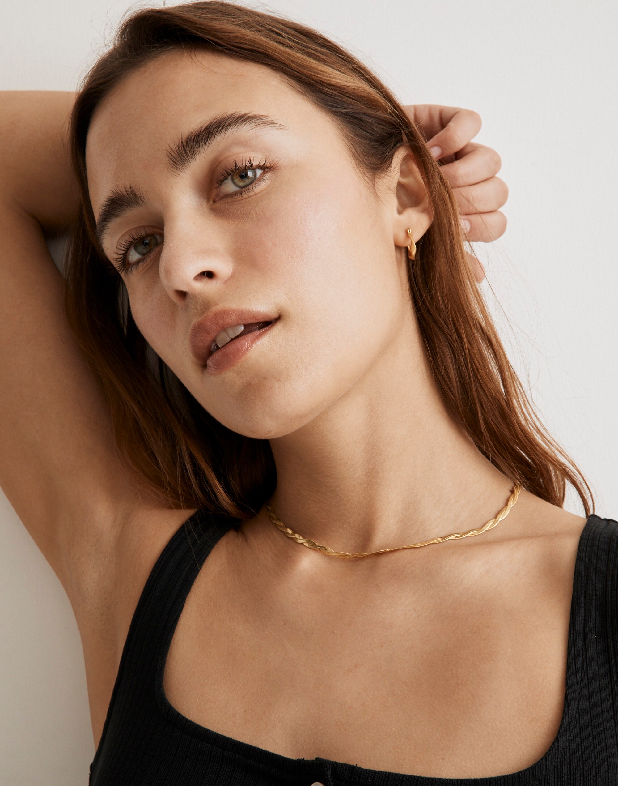 Braided Herringbone Chain Necklace | Madewell