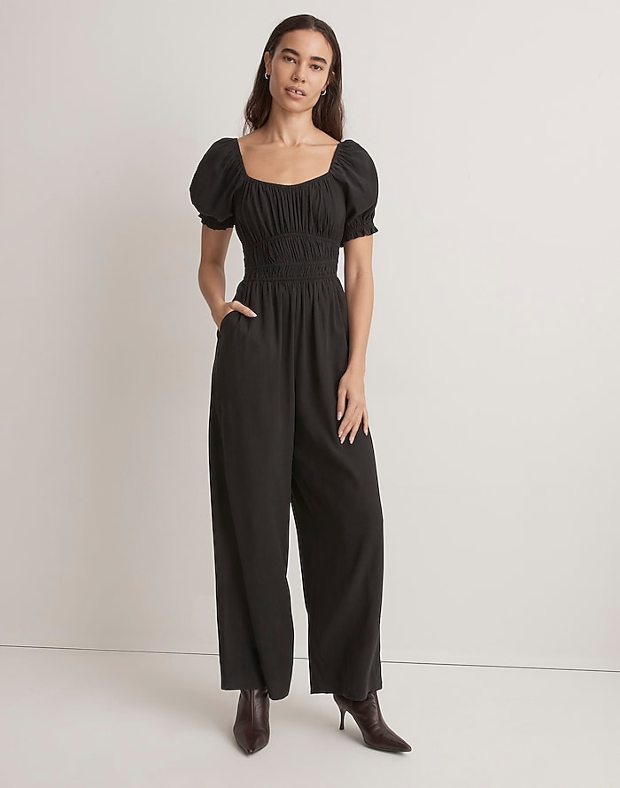 Square Neck Zip-Off Jumpsuit - Ready to Wear