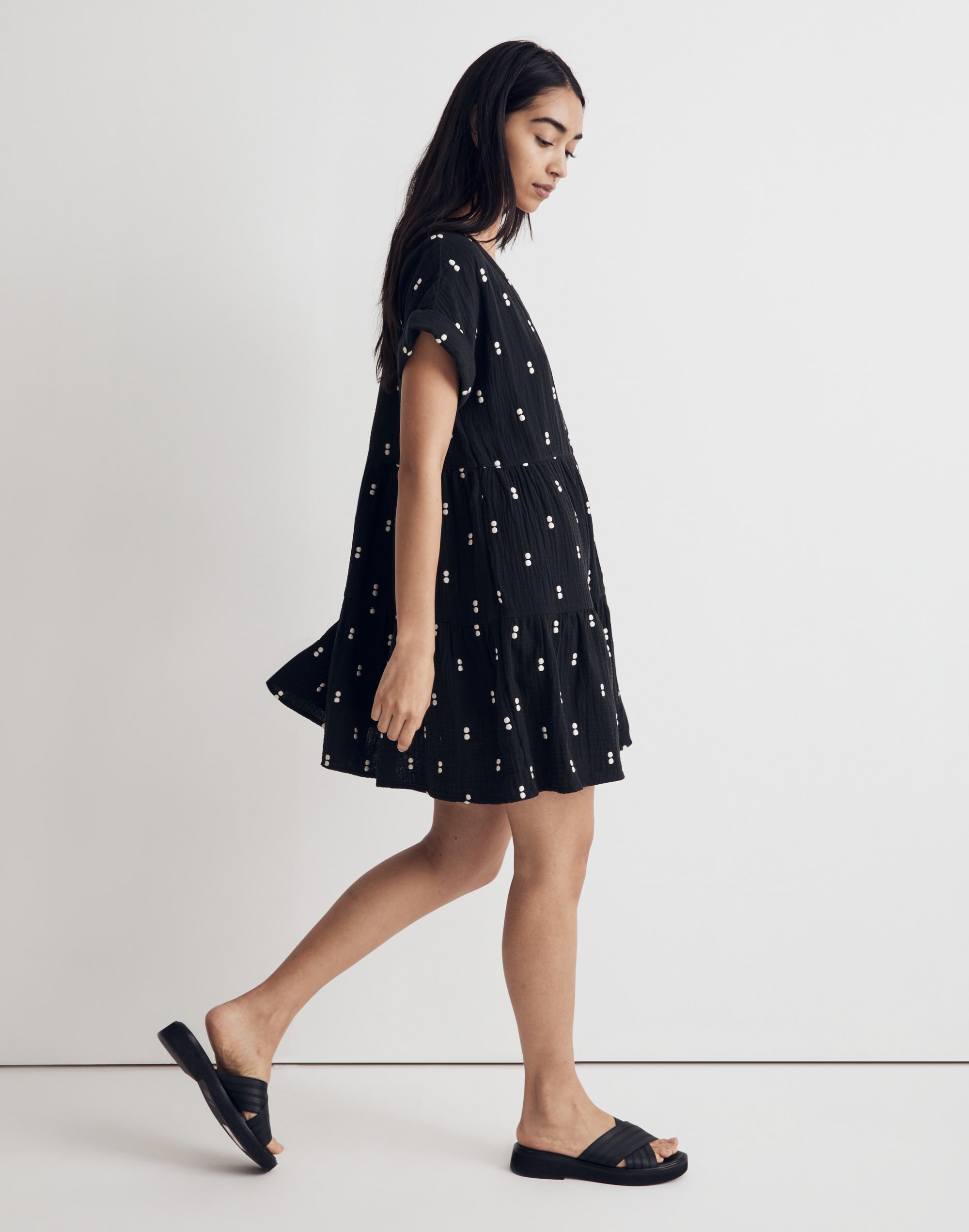 miumiu@instagram on Pinno: Essential polka dots dress in light fabr