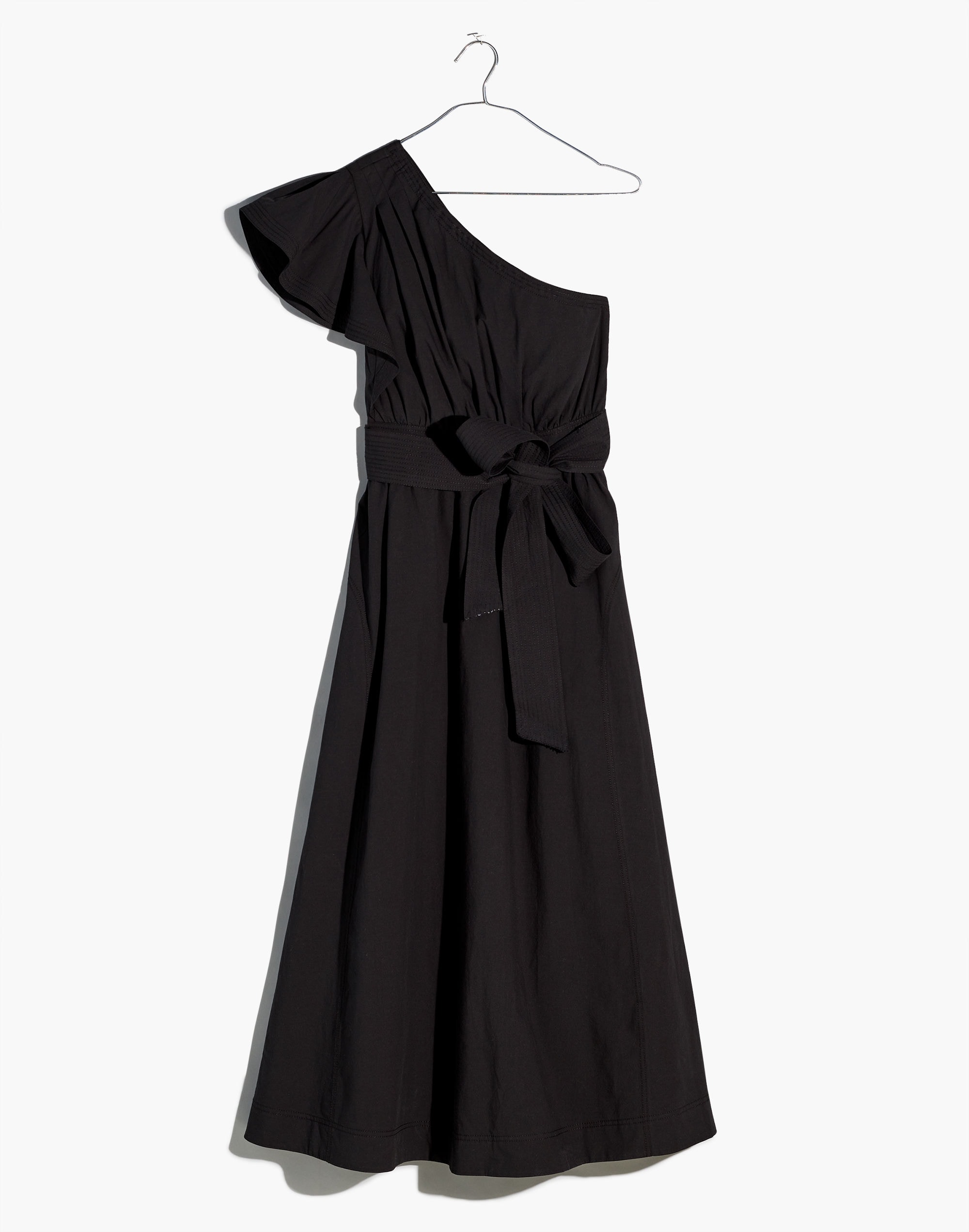 Ruffled One-Shoulder Midi Dress | Madewell